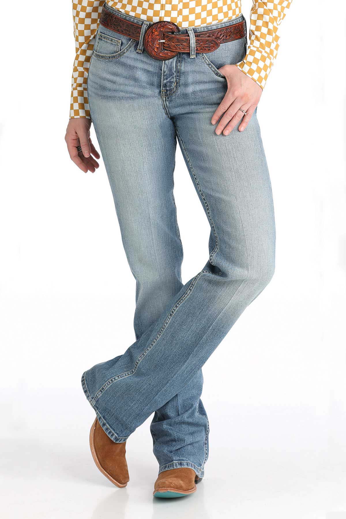 CRUEL WOMENS HANNAH JEANS - MEDIUM STONE