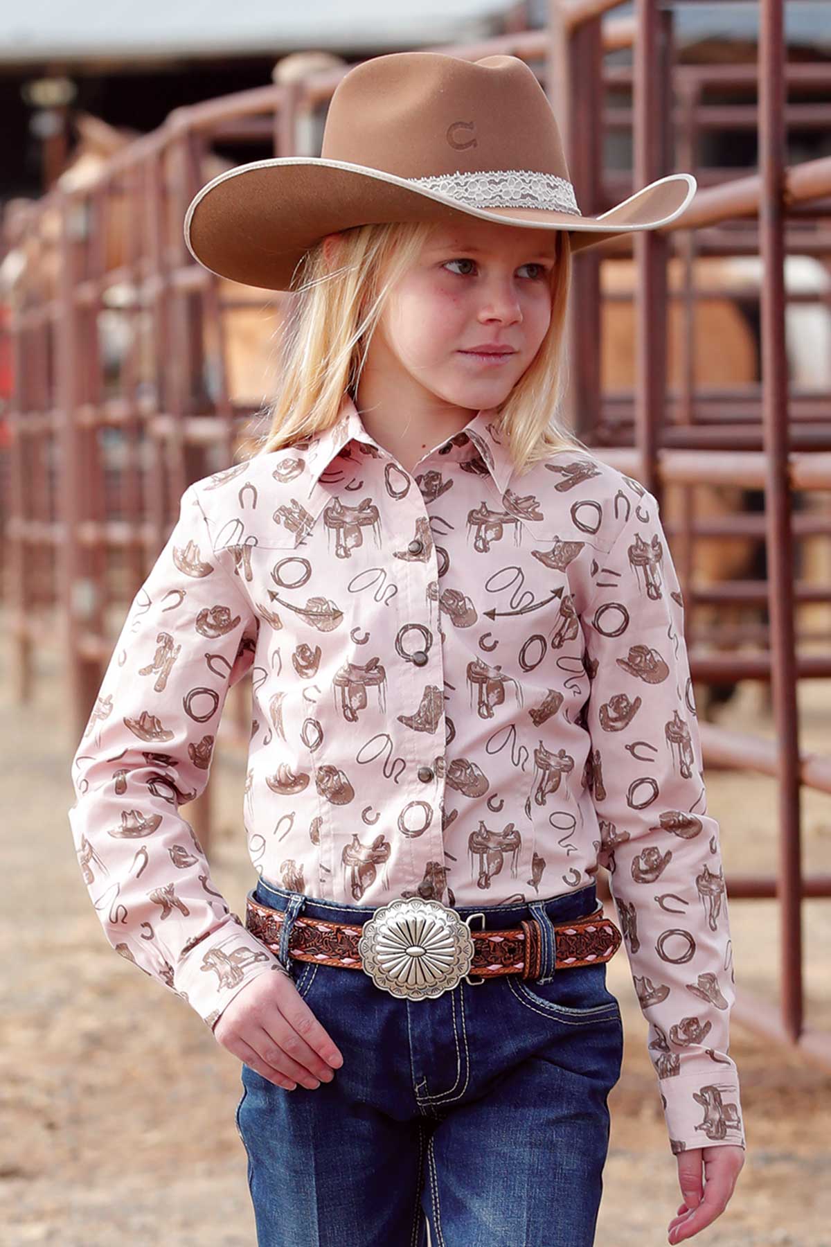 CRUEL GIRLS PRINT SHIRT - PINK