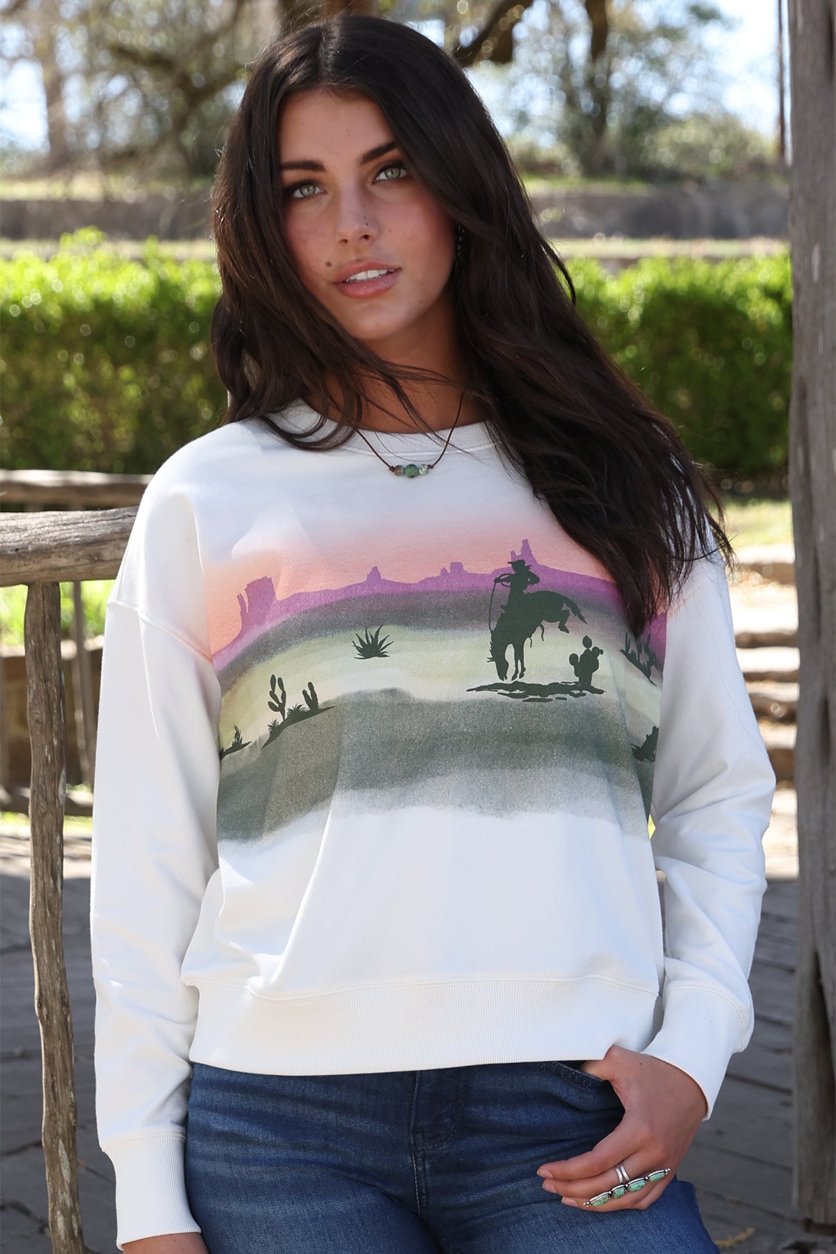CRUEL WOMENS SWEATSHIRT - WHITE