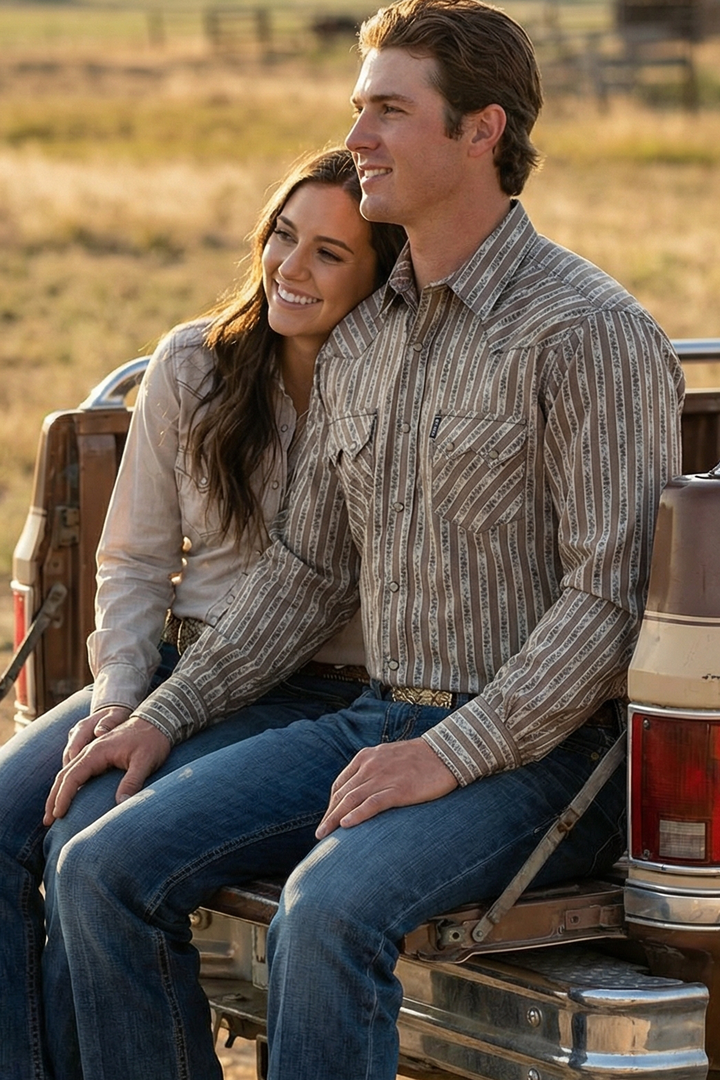 CINCH MENS LONG SLEEVE PRINT WESTERN SHIRT - KHAKI