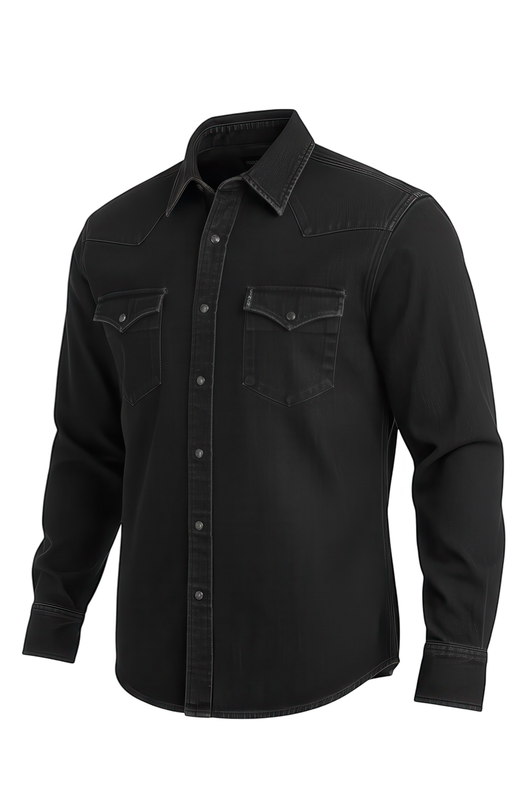CINCH MENS WESTERN SHIRT SOLID - BLACK DENIM