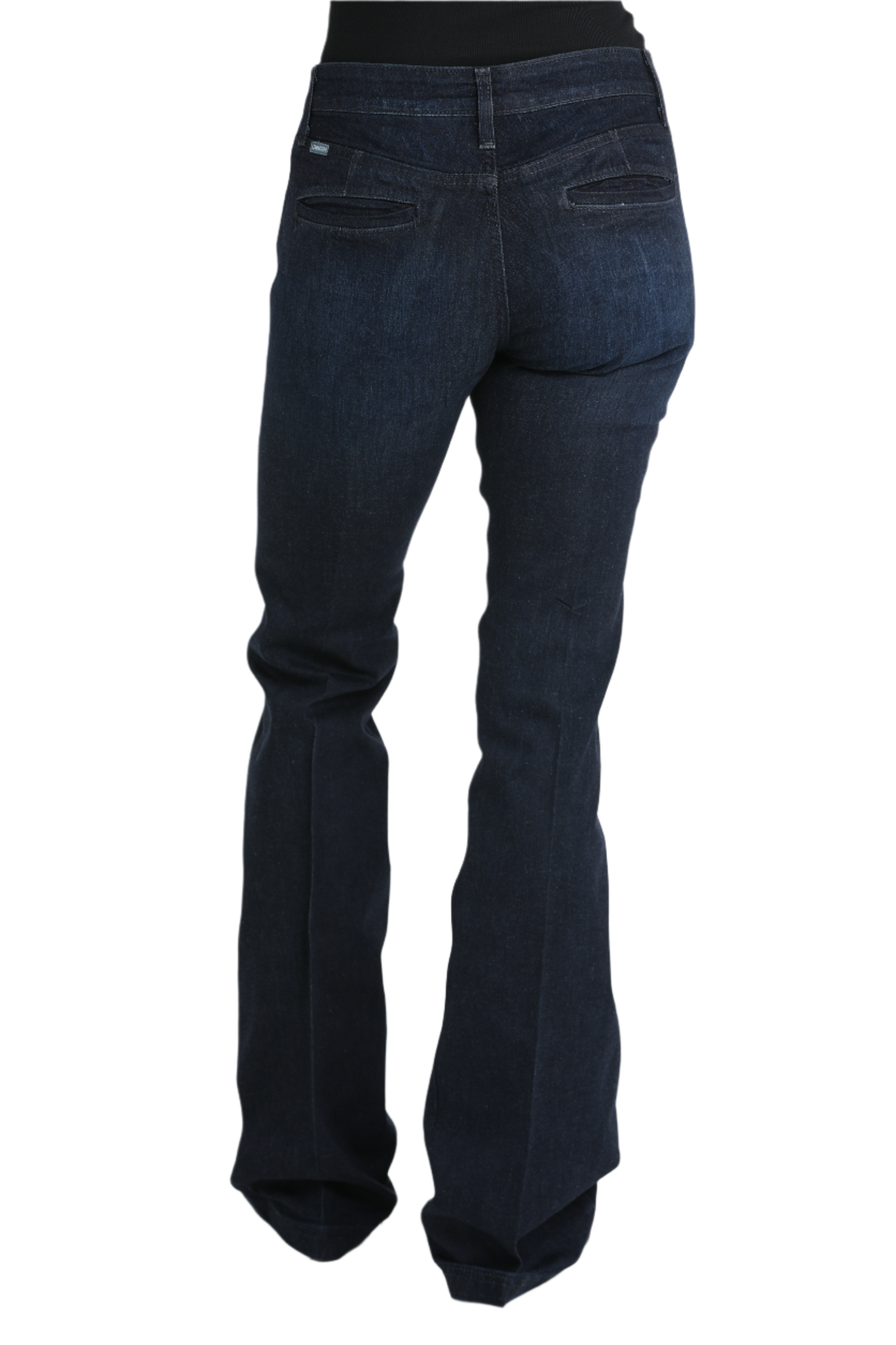 Dark blue jeans and boots