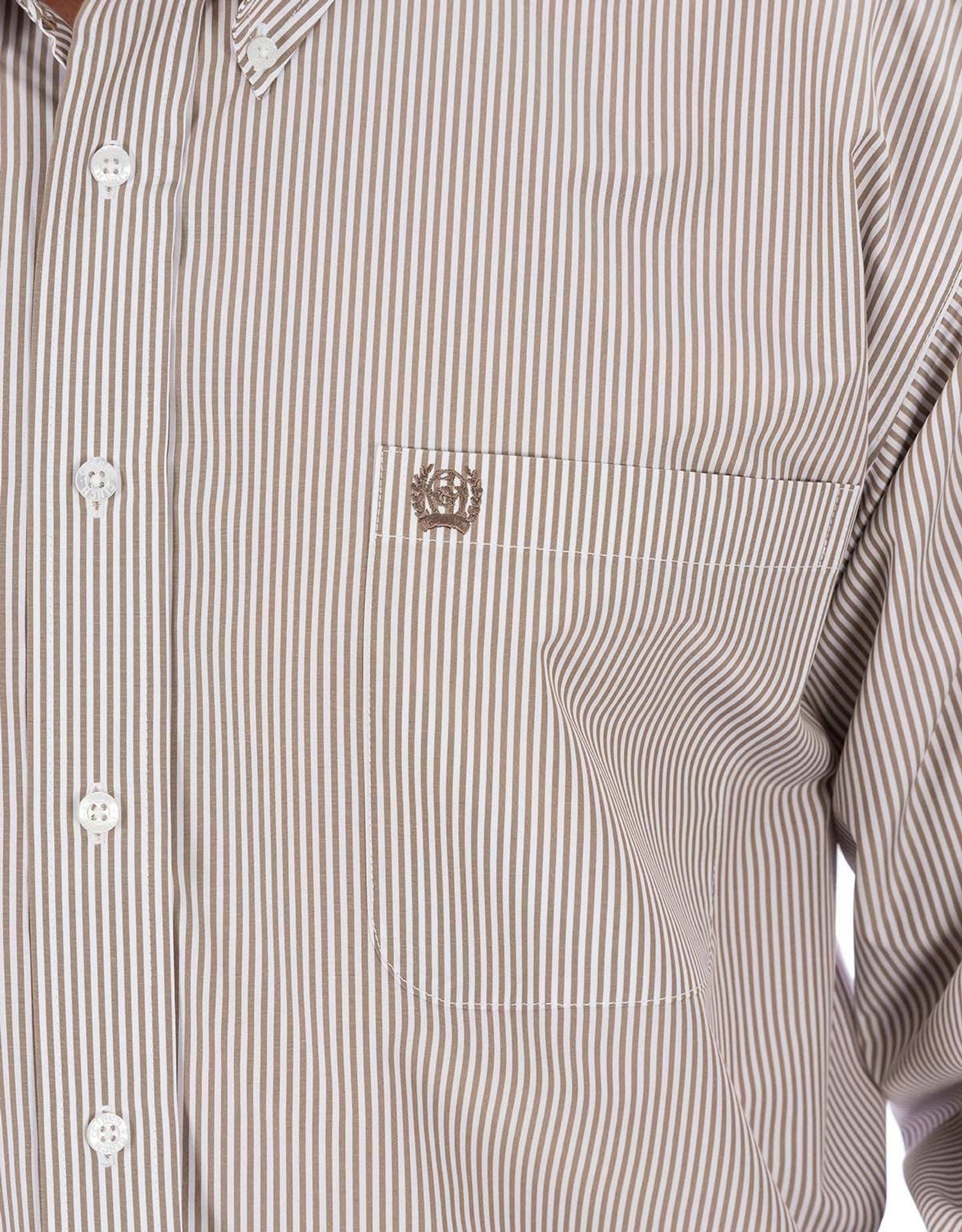 Cinch Men's TENCEL™ Button-Down Shirt Kaki Detail