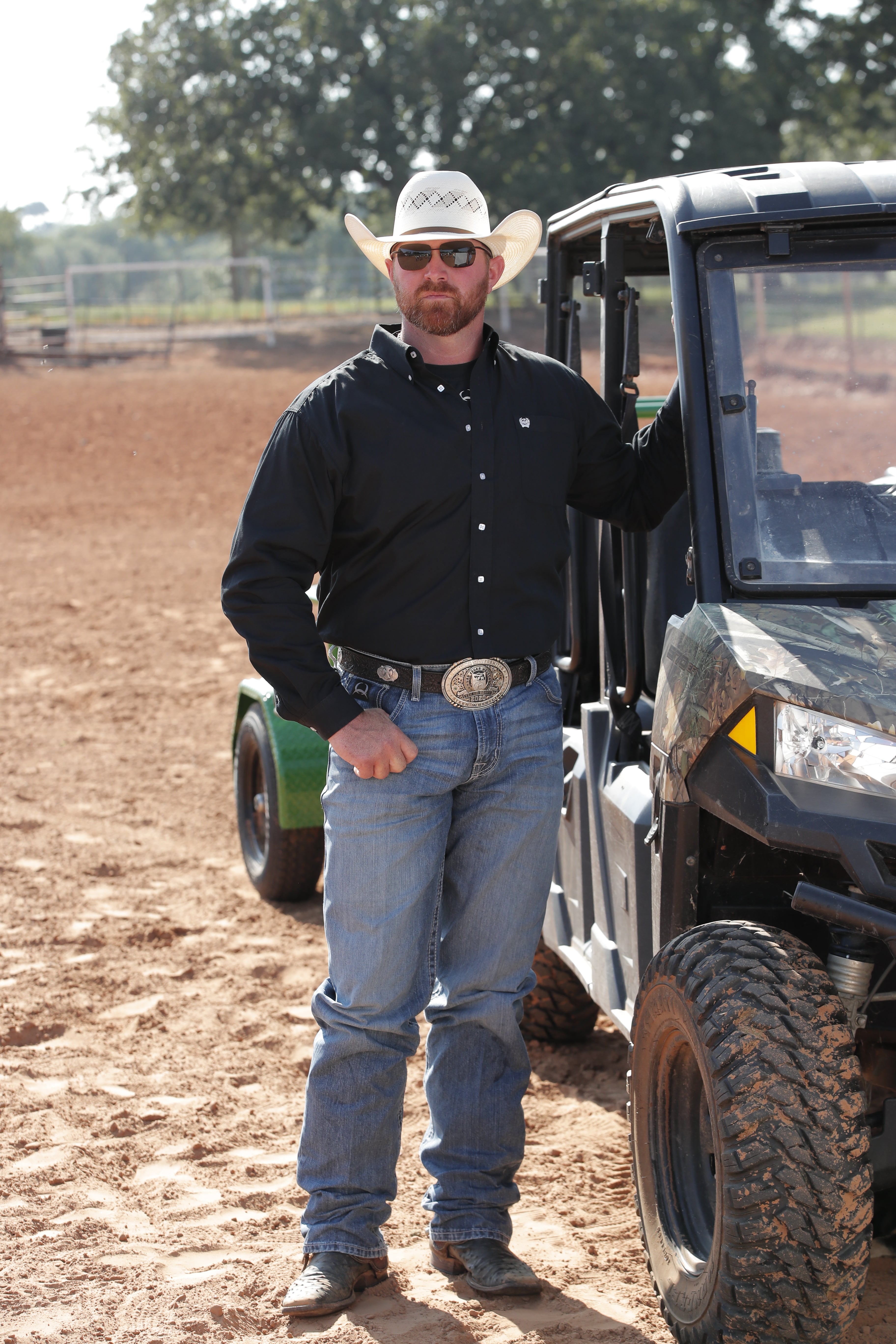 Cinch Men's Western Shirt Solid Button Down in Black