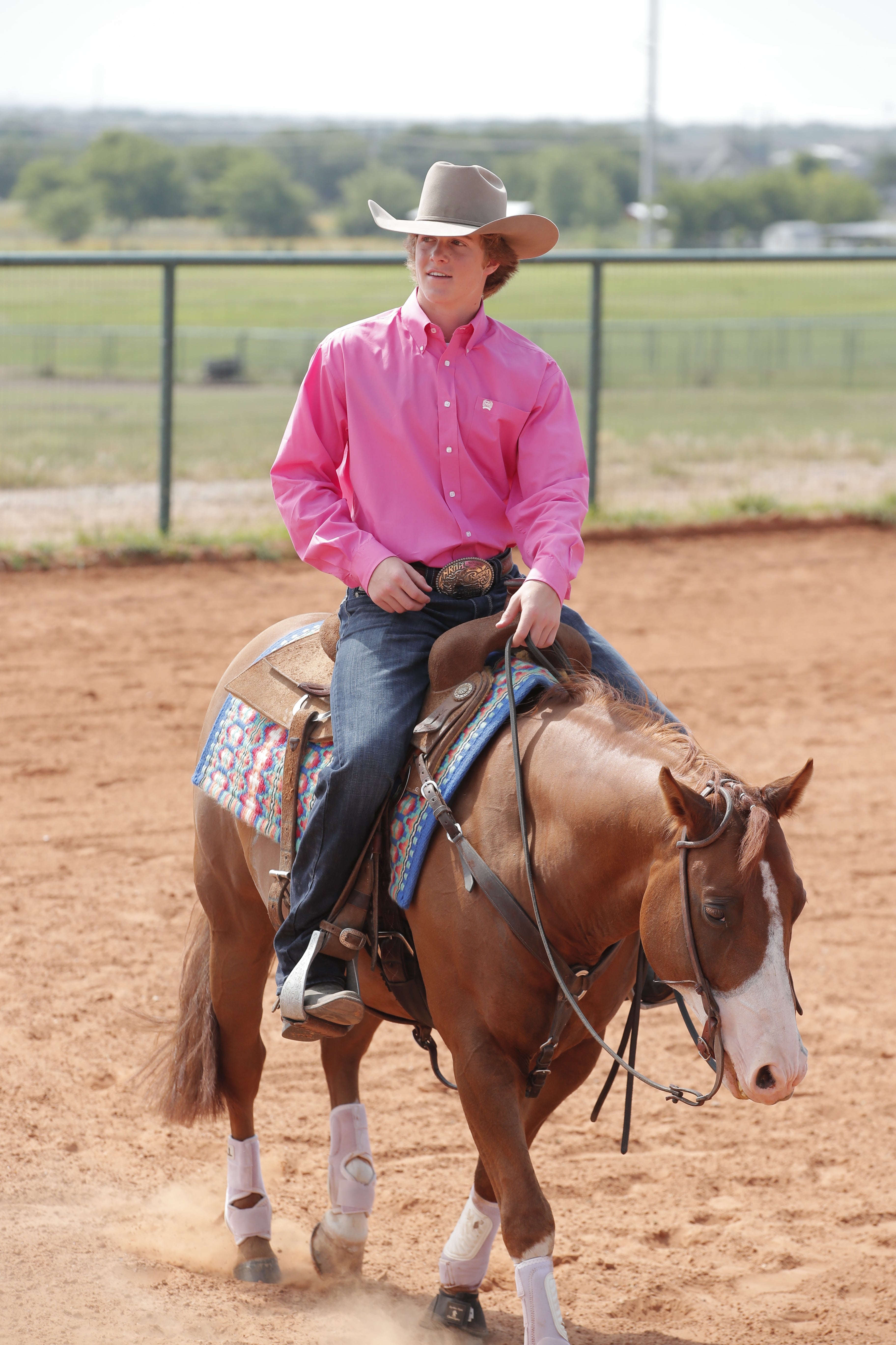 Cinch Men's Western Shirt Solid Button Down in Pink