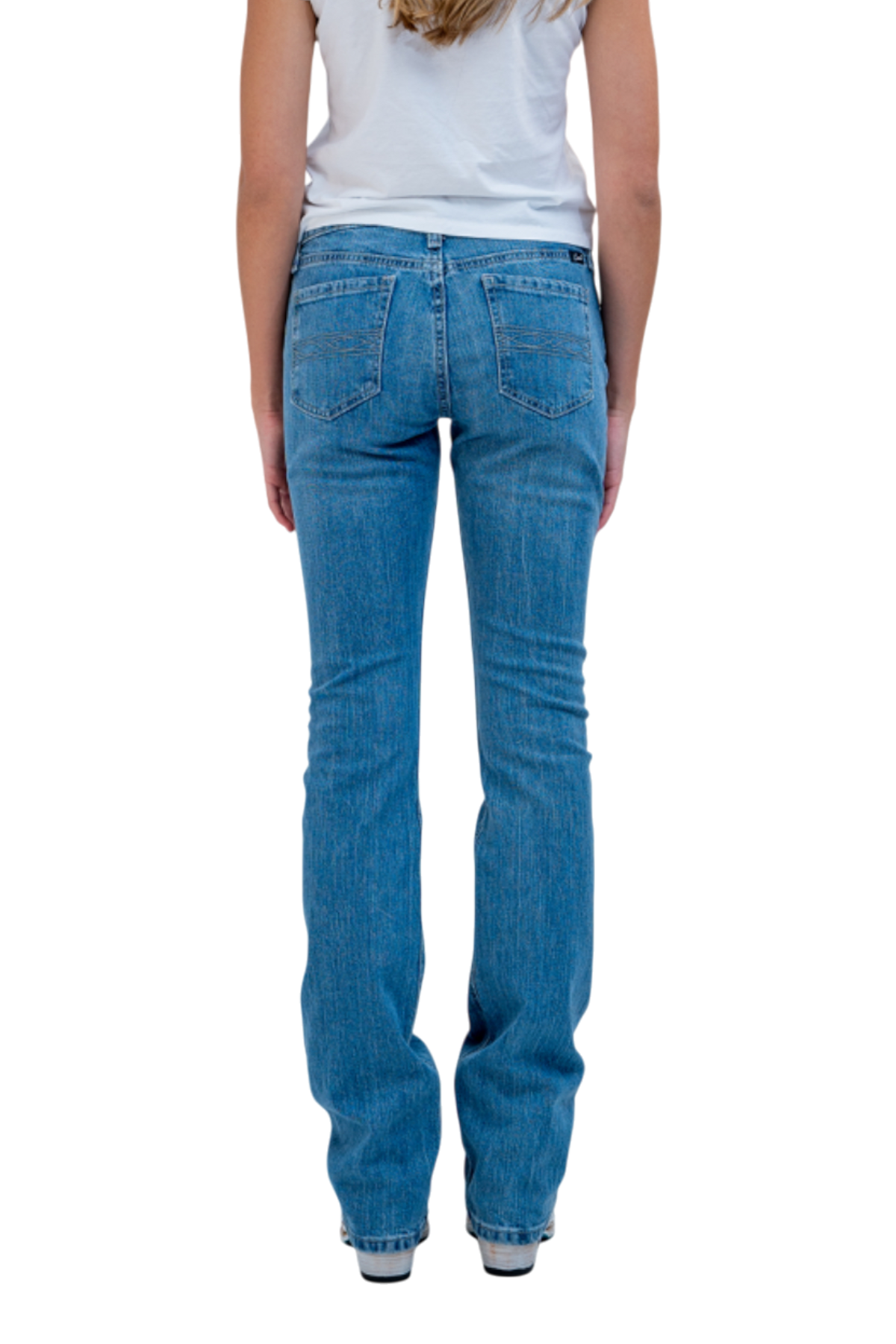 CRUEL LADIES HANNAH CROP JEANS - MEDIUM WASH