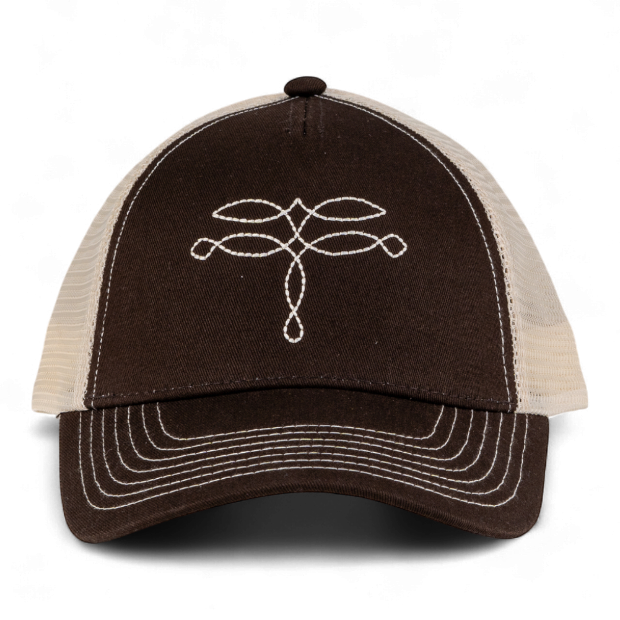 CRUEL GIRLS TRUCKER CAP - BROWN