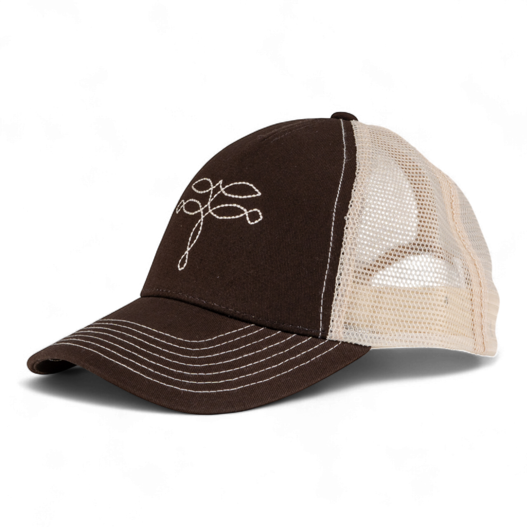 CRUEL GIRLS TRUCKER CAP - BROWN