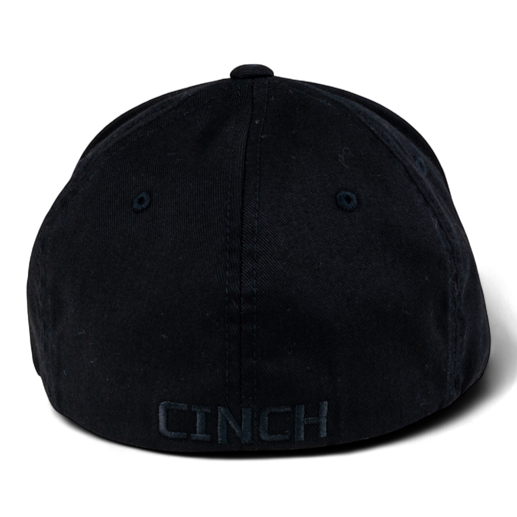 Black cap with 'CINCH' logo on a white background