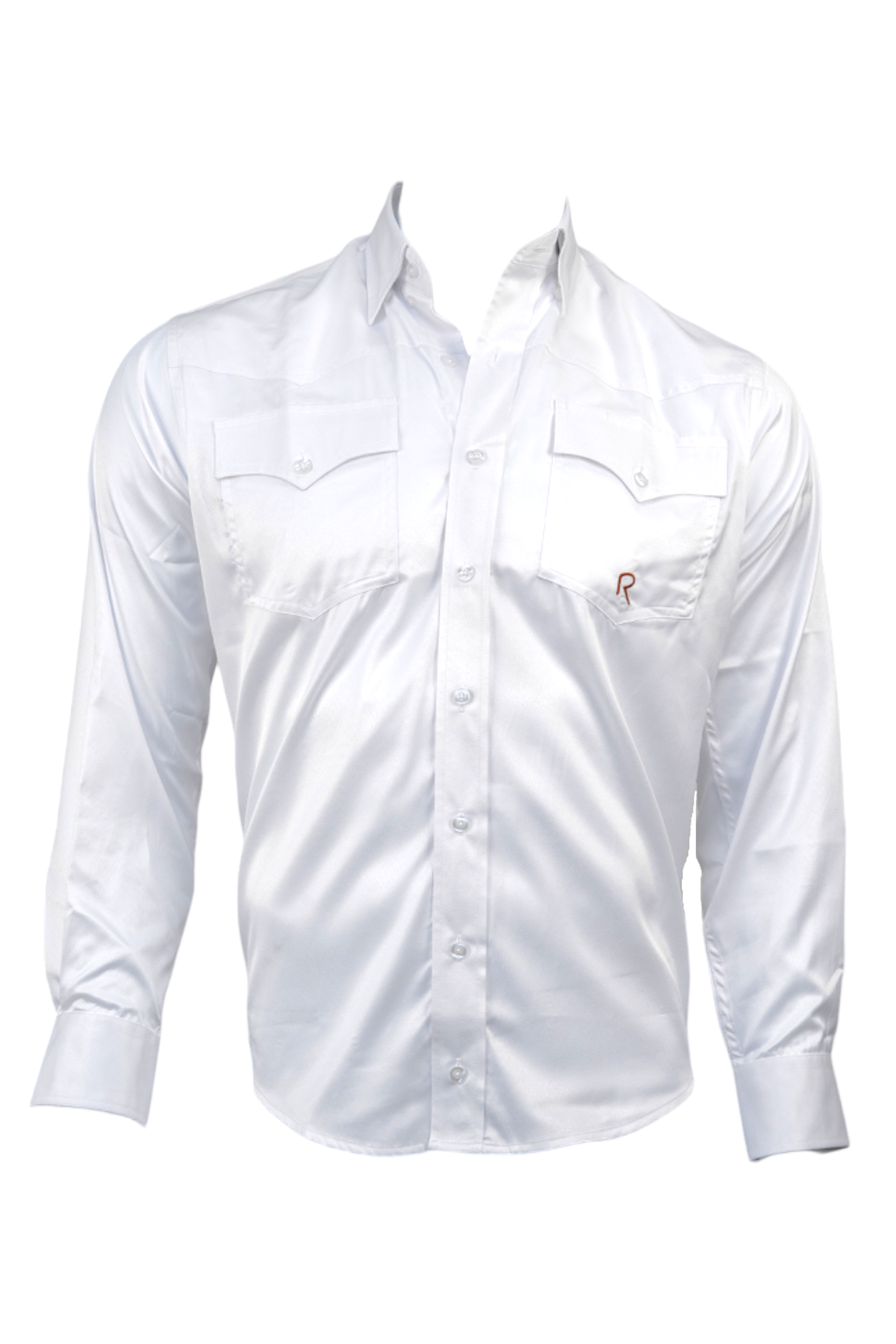 White dress shirt on a white background