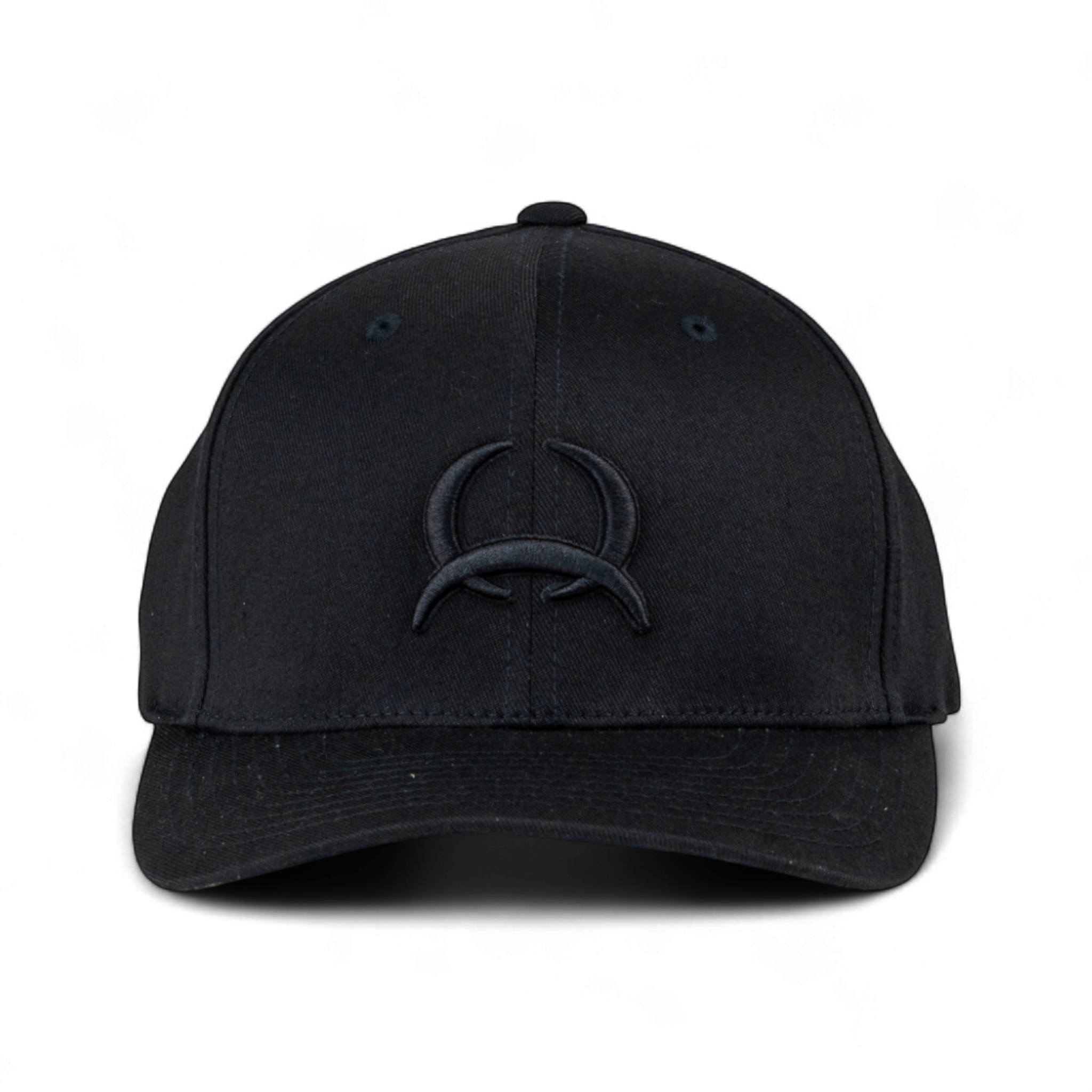Front of black hat