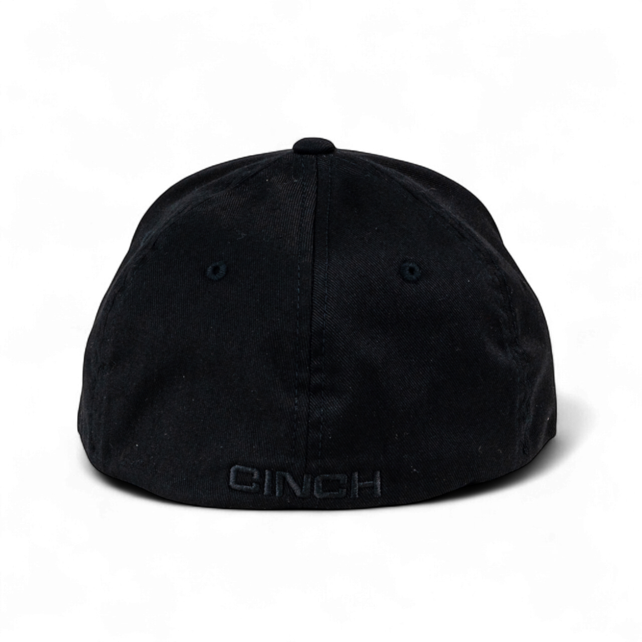 Black cap with 'CINCH' branding on a white background