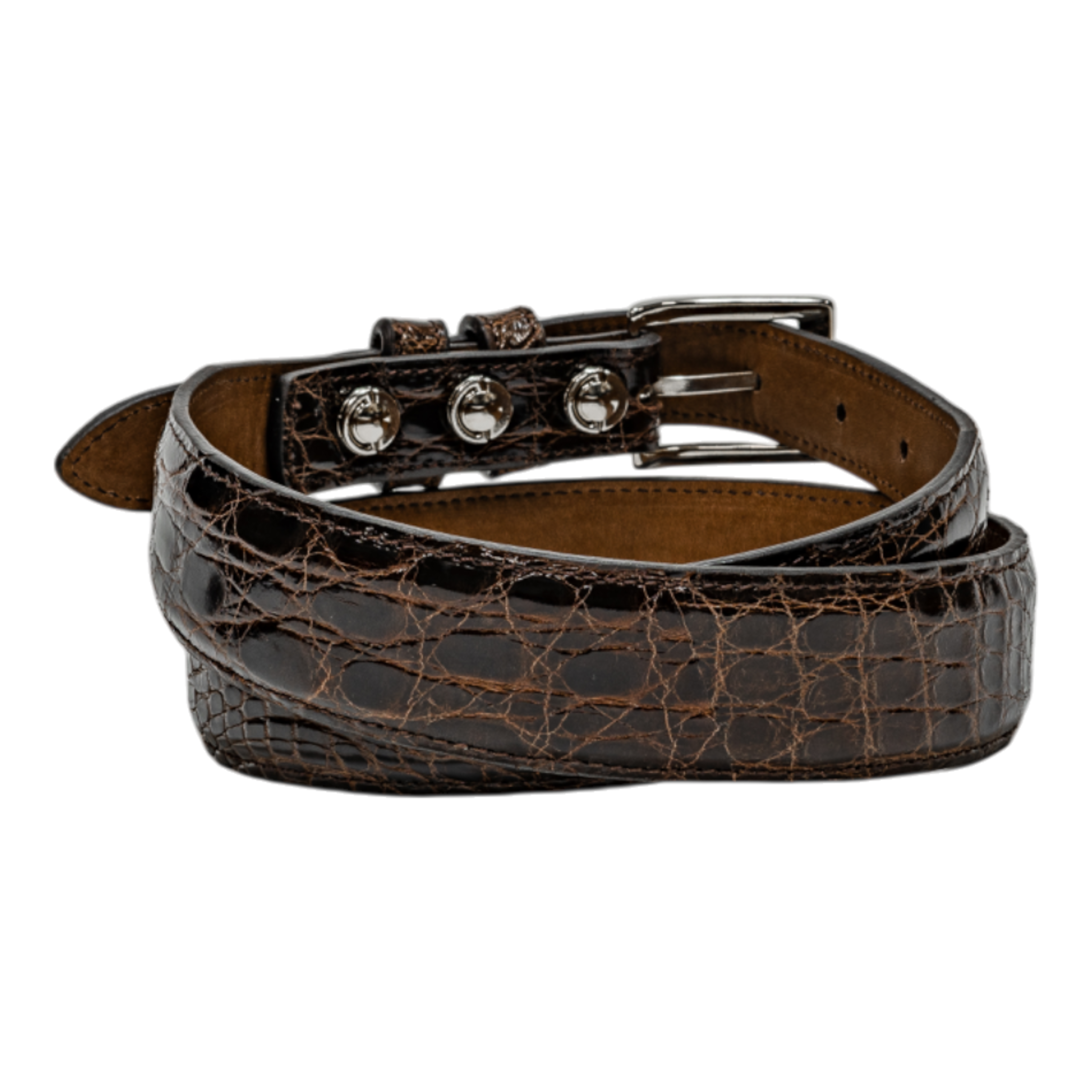 Rod Patrick Belt 1.25 Taper - Brown Flank Caiman