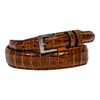 Rod Patrick Belt 1.25 Taper - Brown Fuscus Caiman