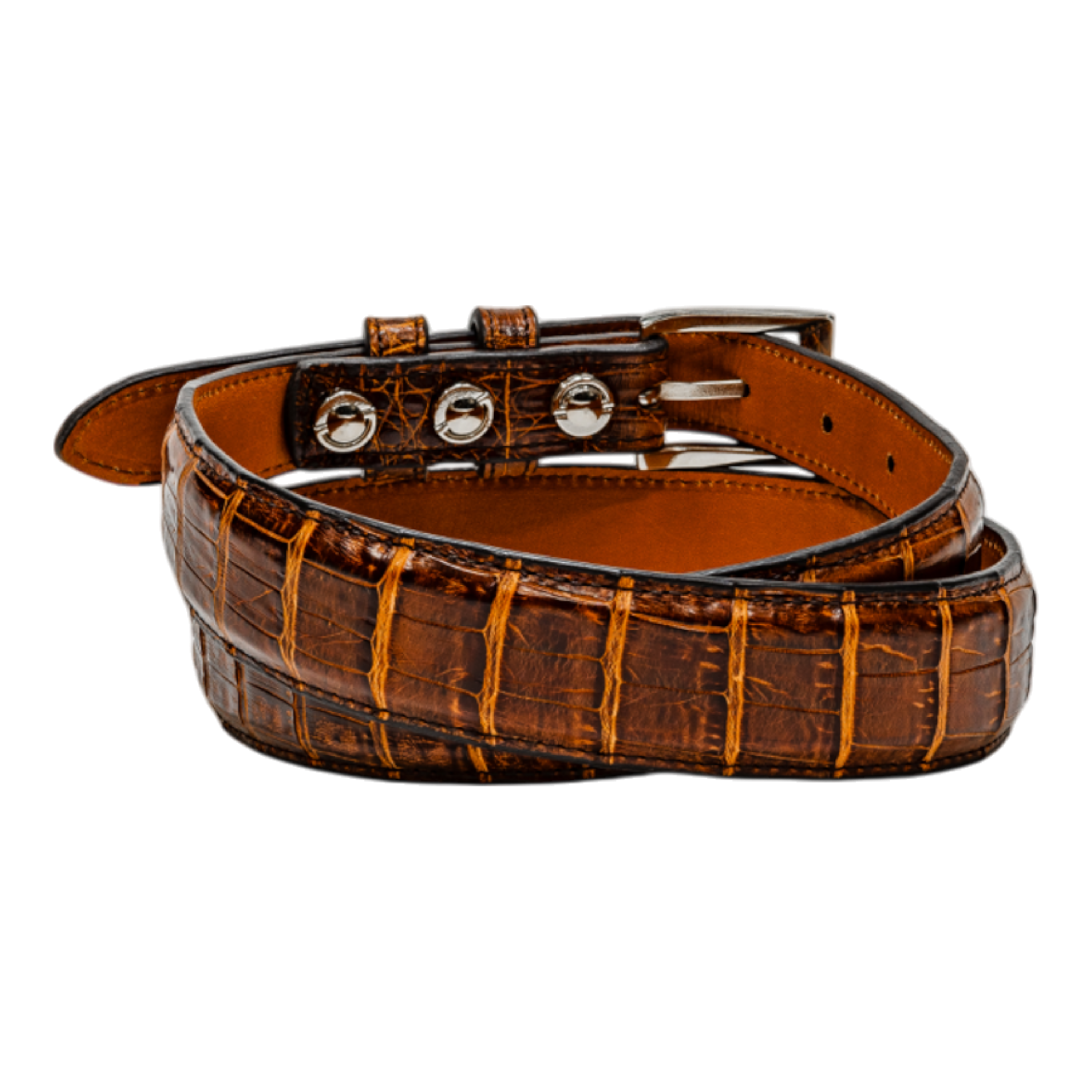 Rod Patrick Belt 1.25 Taper - Brown Fuscus Caiman