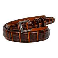 Rod Patrick Belt 1.25 Taper - Brown Nile Crocodile