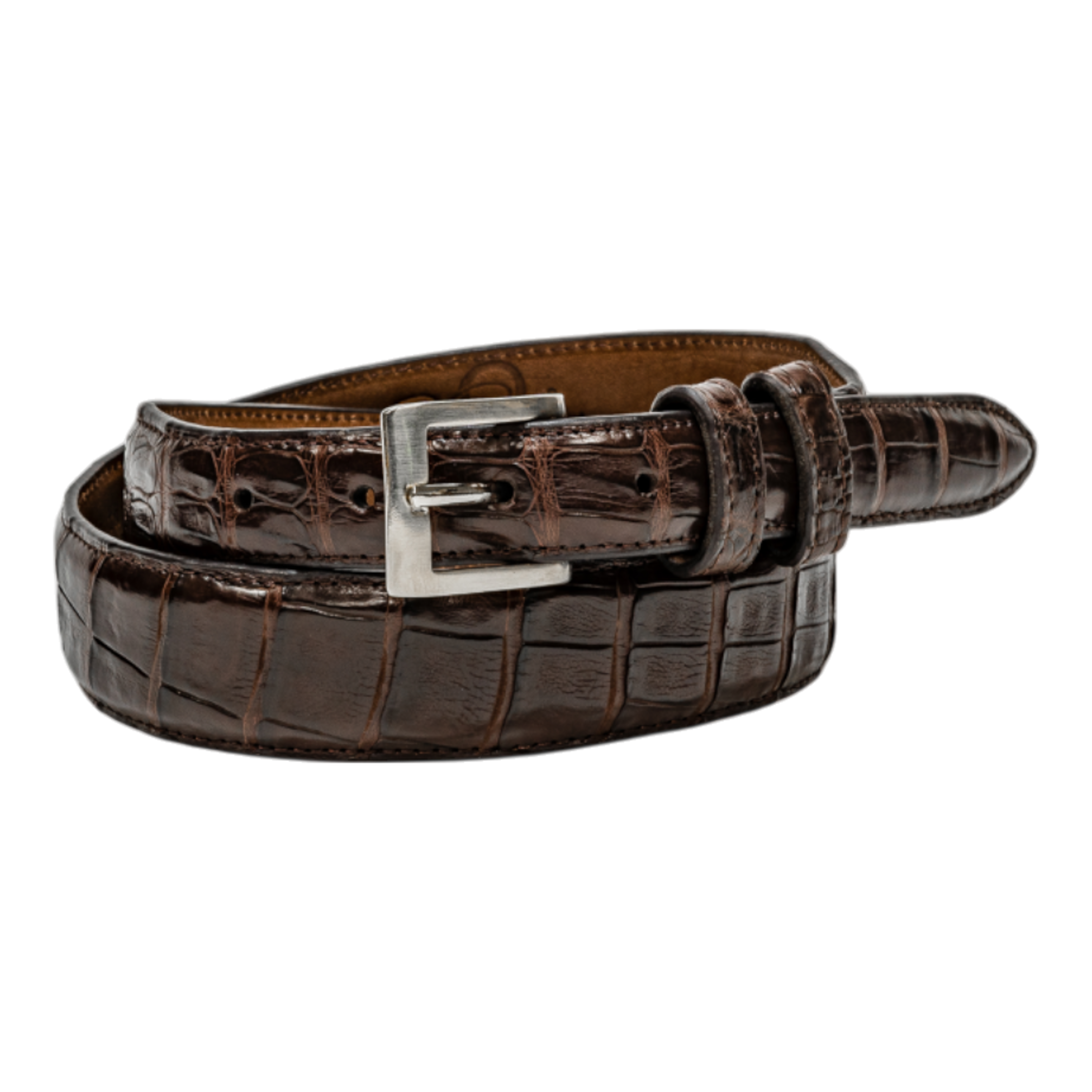 Rod Patrick Belt 1.25 Taper - Brown Caiman