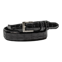 Rod Patrick Belt 1.25 Taper - Black Fuscus Caiman