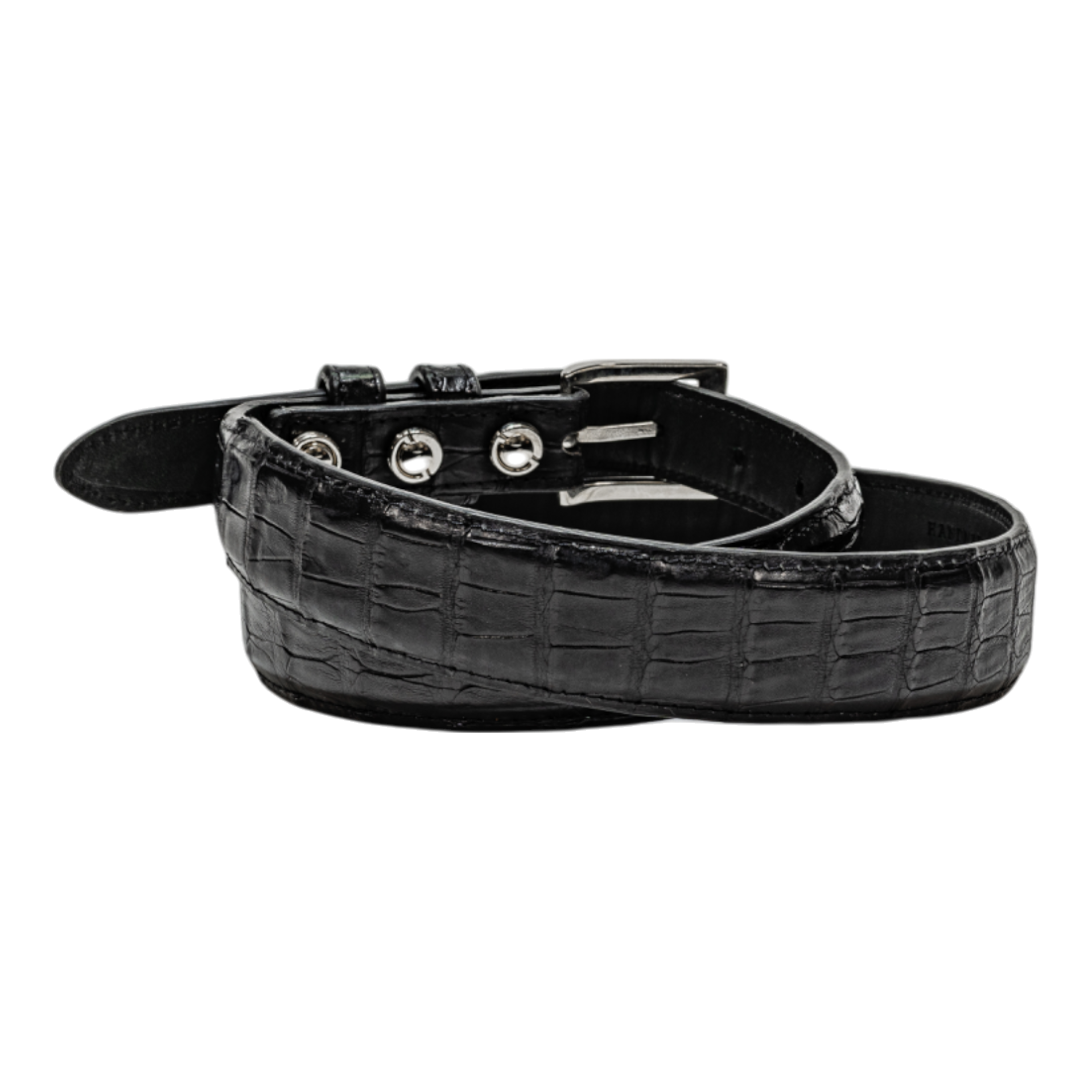 Rod Patrick Belt 1.25 Taper - Black Flank Caiman