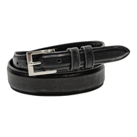 Rod Patrick Belt 1.25 Taper - Black Cayuse