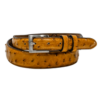Rod Patrick Belt 1.25 Taper - Mad Dog Saddle Full Quill Ostrich