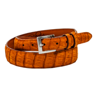 Rod Patrick Belt 1.25 Taper - Amber Sueded Caiman