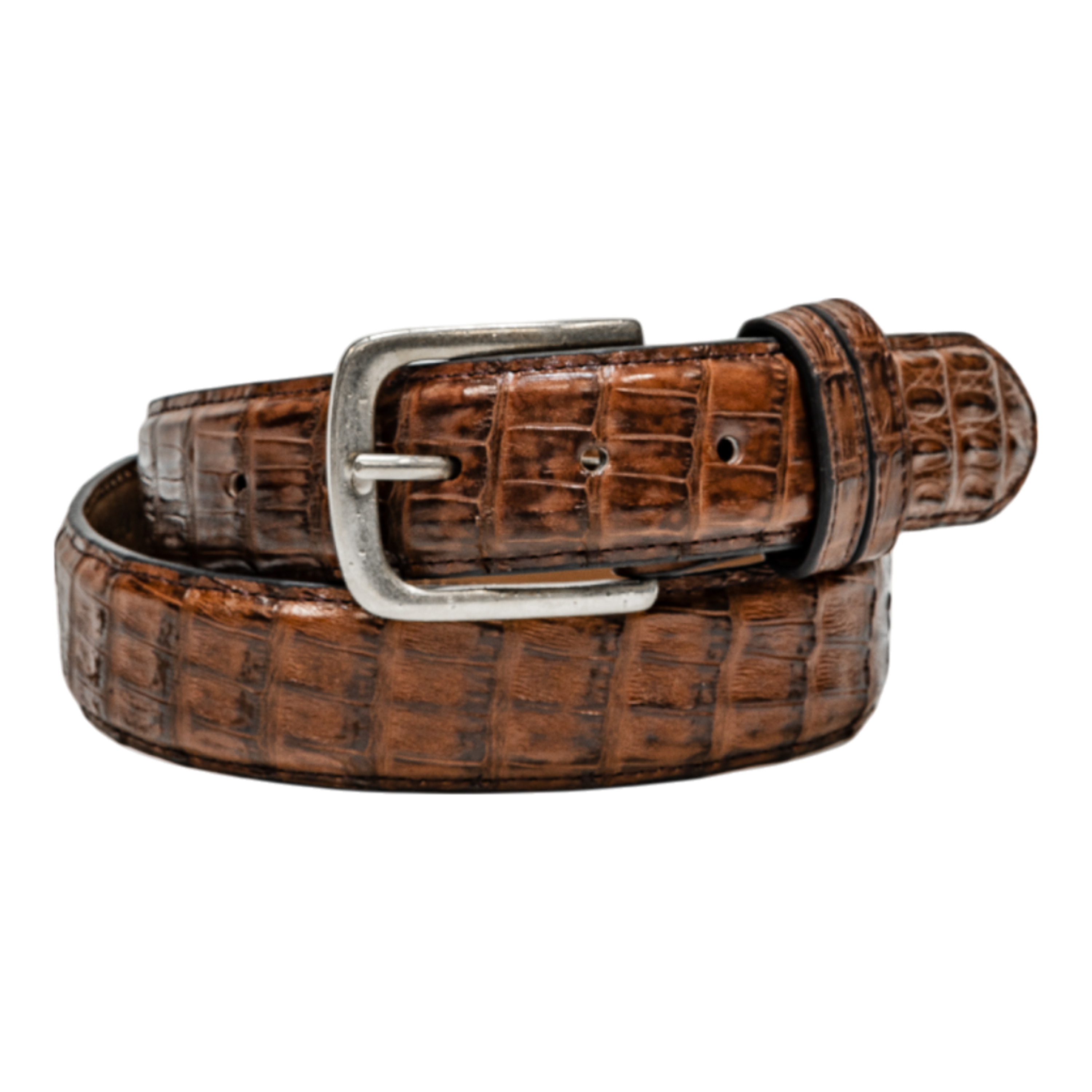 Rod Patrick Belt 1.5 Straight - Brown Caiman