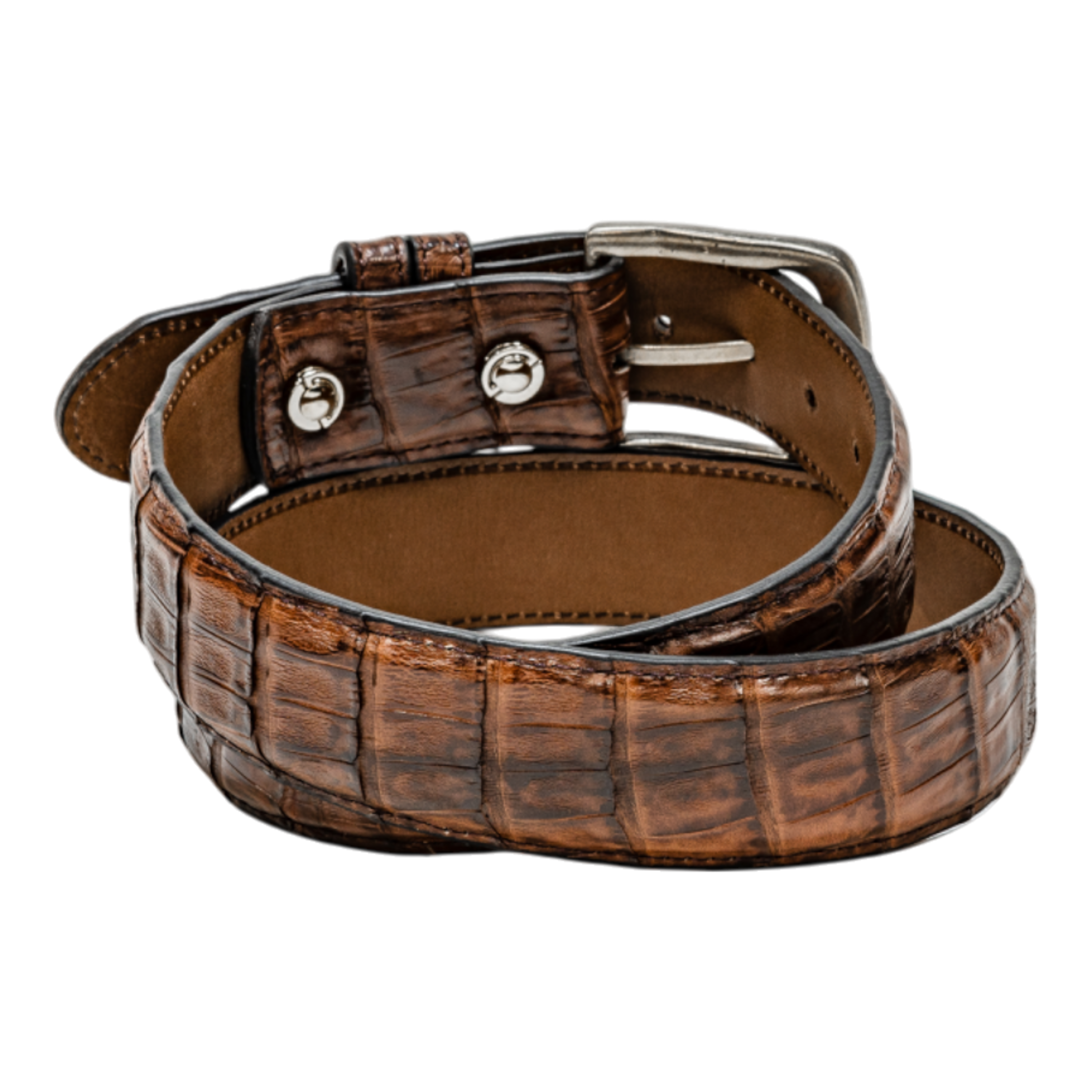 Rod Patrick Belt 1.5 Straight - Brown Caiman