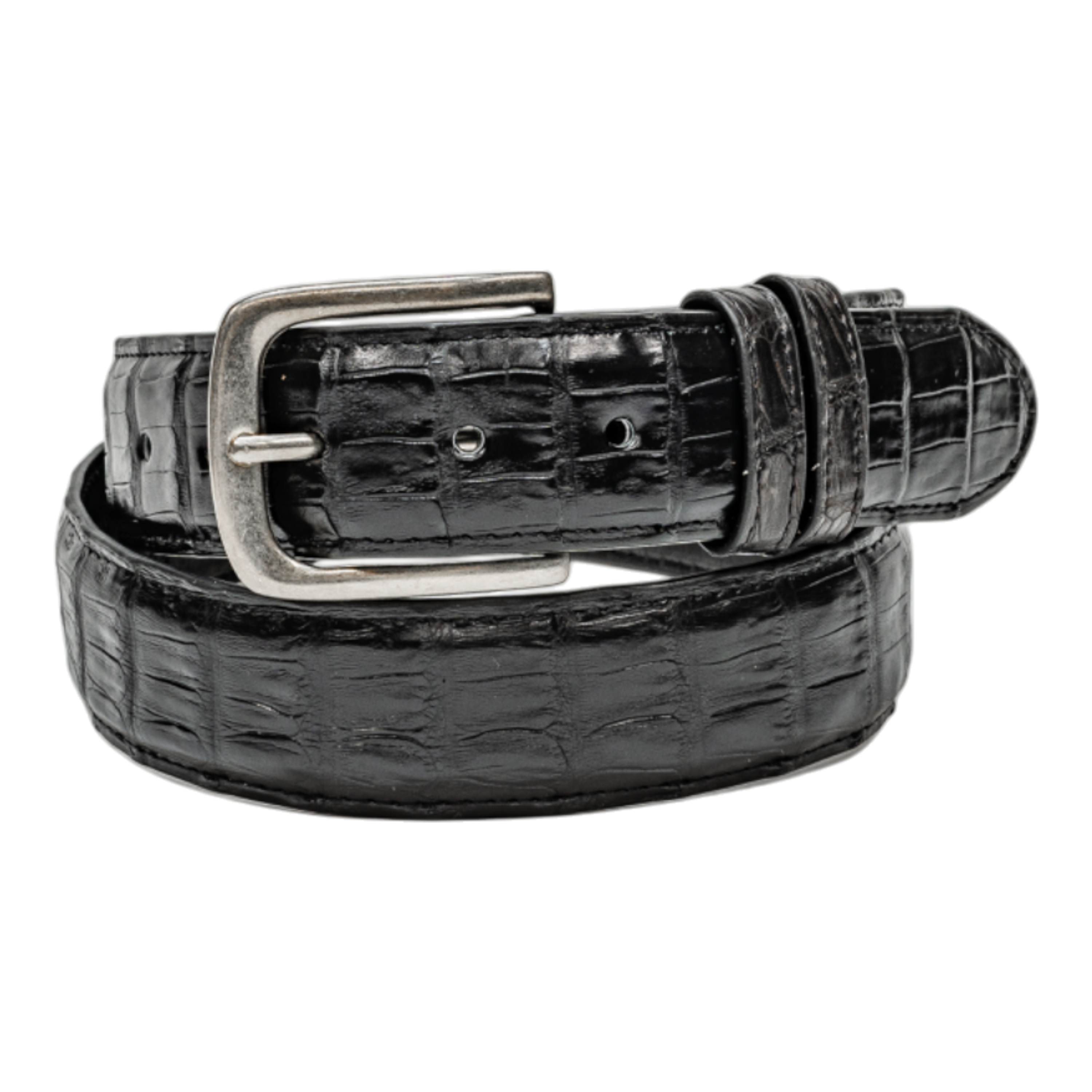 Rod Patrick Belt 1.5 Straight - Black Caiman