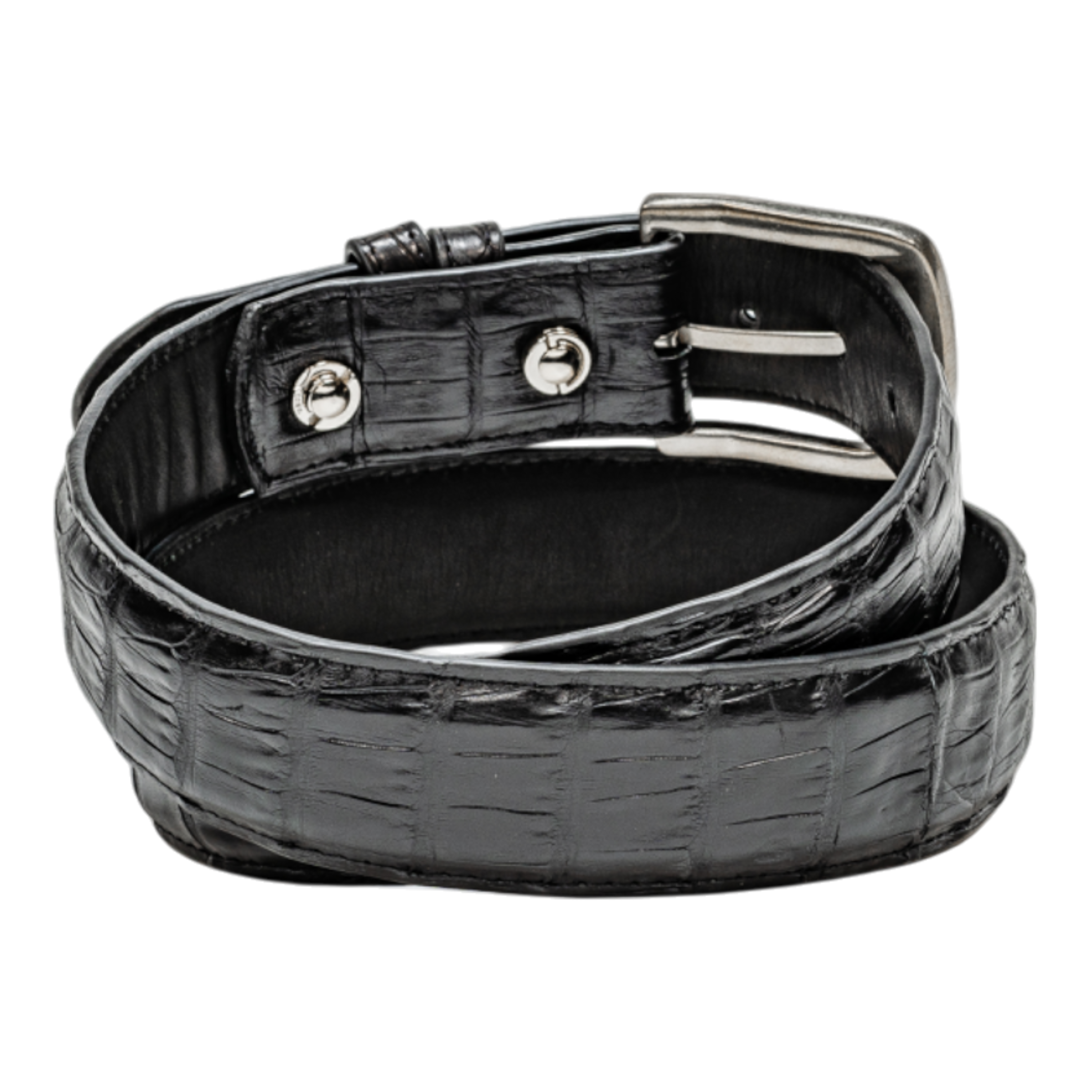 Rod Patrick Belt 1.5 Straight - Black Caiman