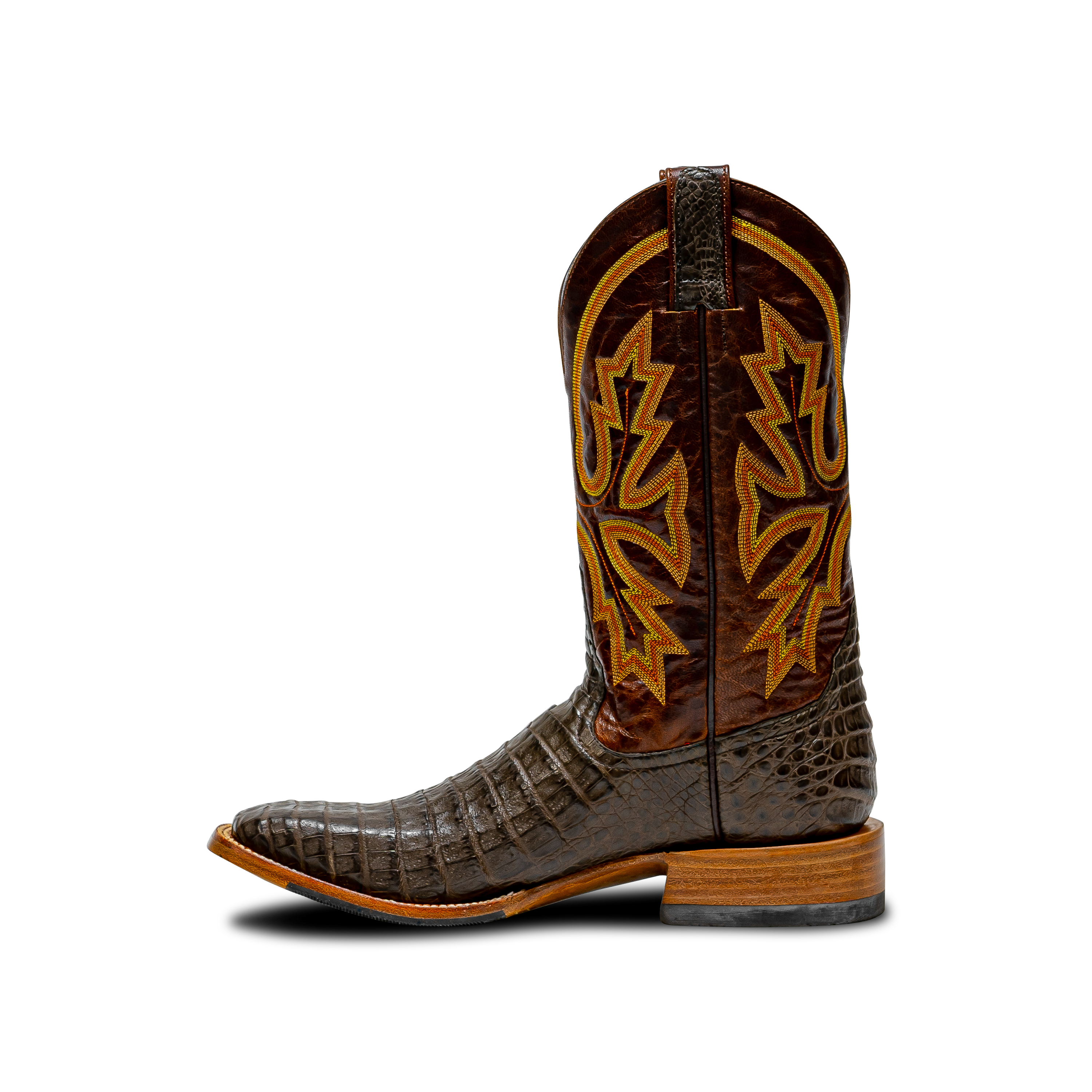 Rod Patrick CHOCOLATE CAIMAN BELLY (D)