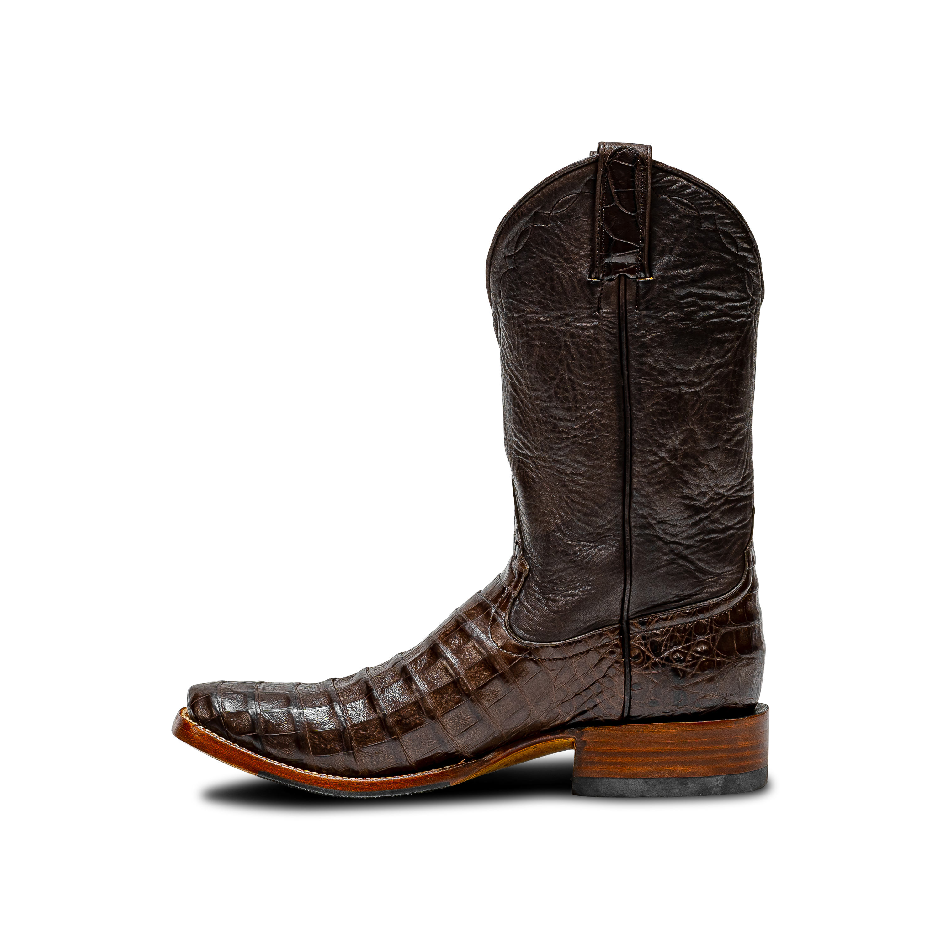 Rod Patrick CHOCOLATE CAIMAN BELLY (D)