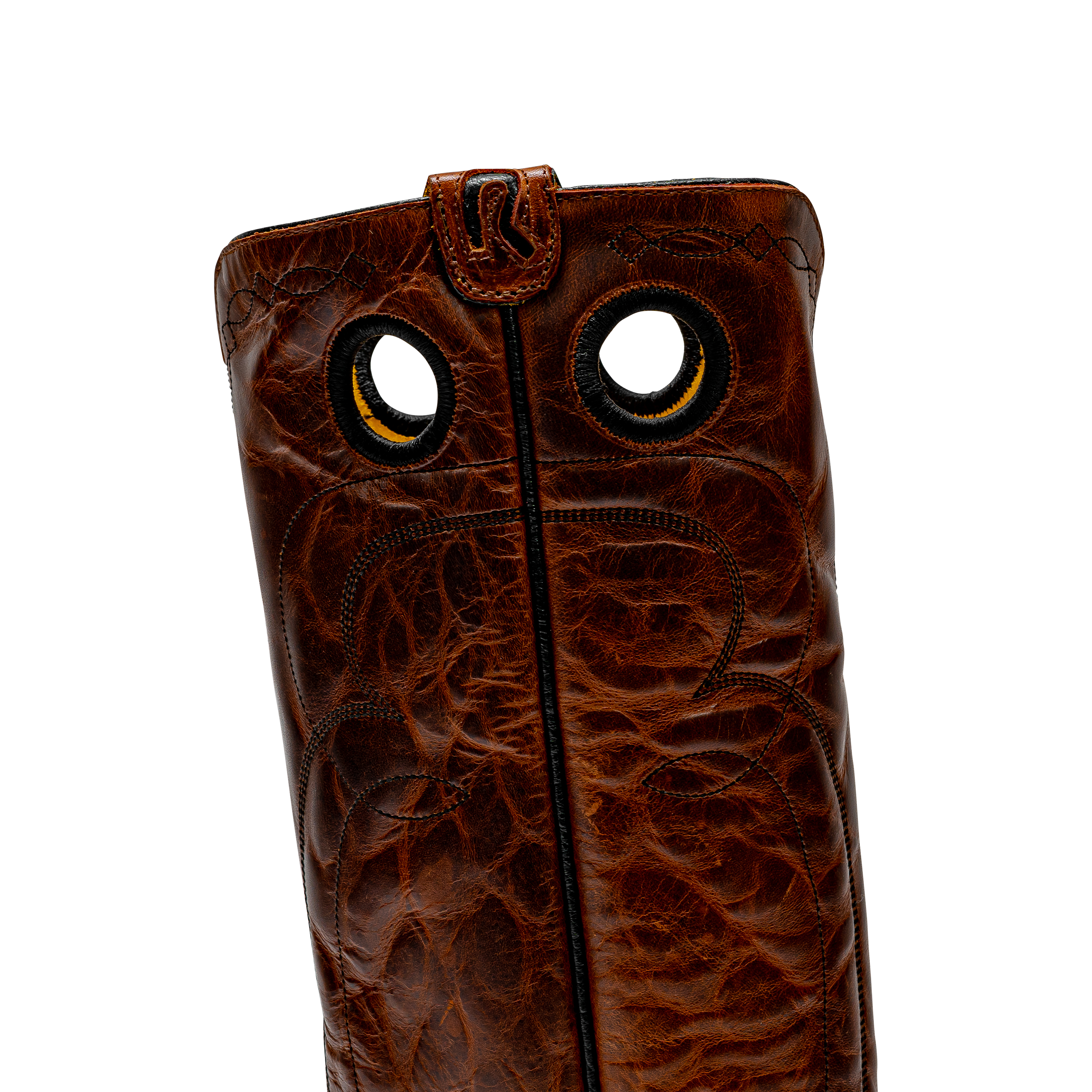 ROD PATRICK BLACK SMOOTH OSTRICH (B)