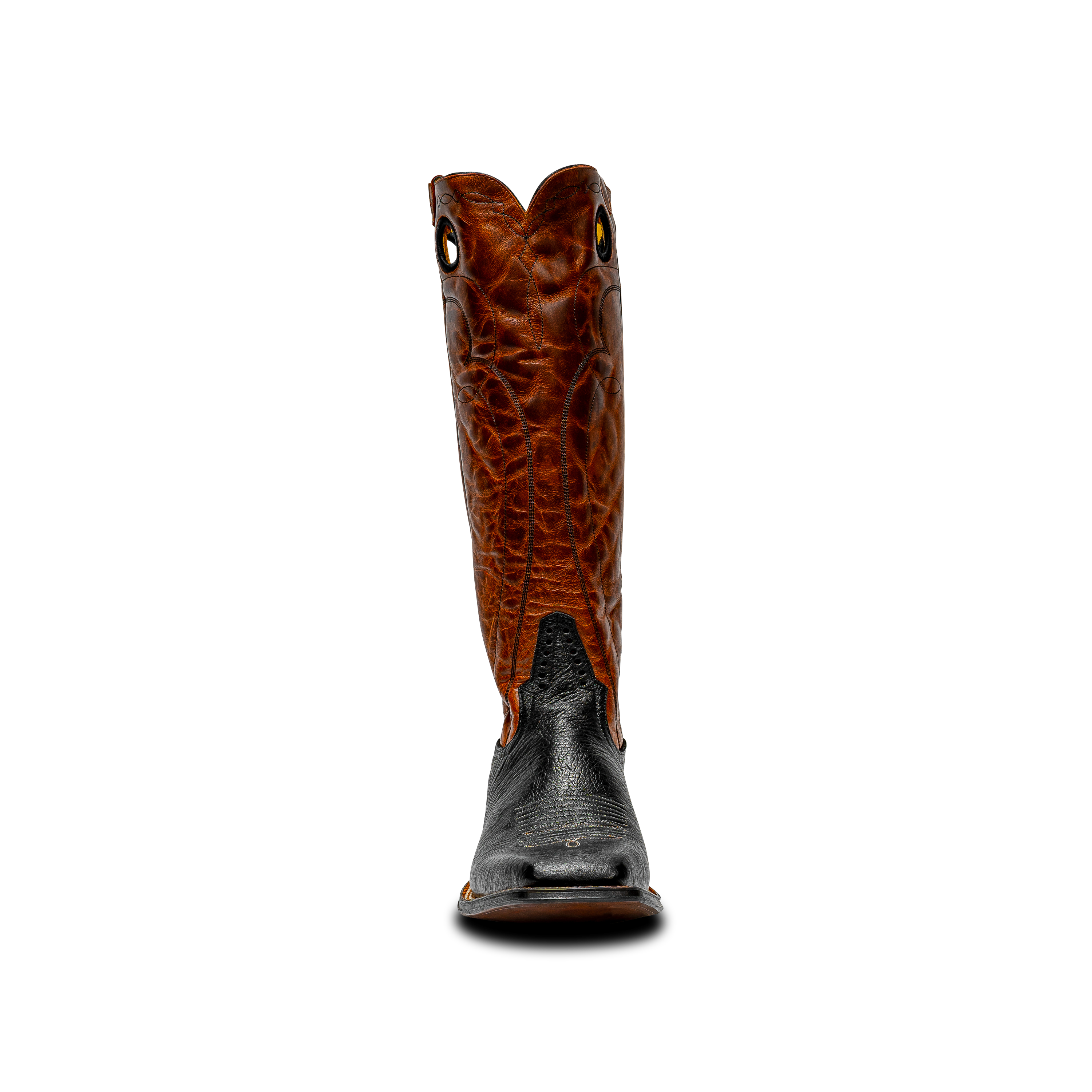 ROD PATRICK BLACK SMOOTH OSTRICH (B)