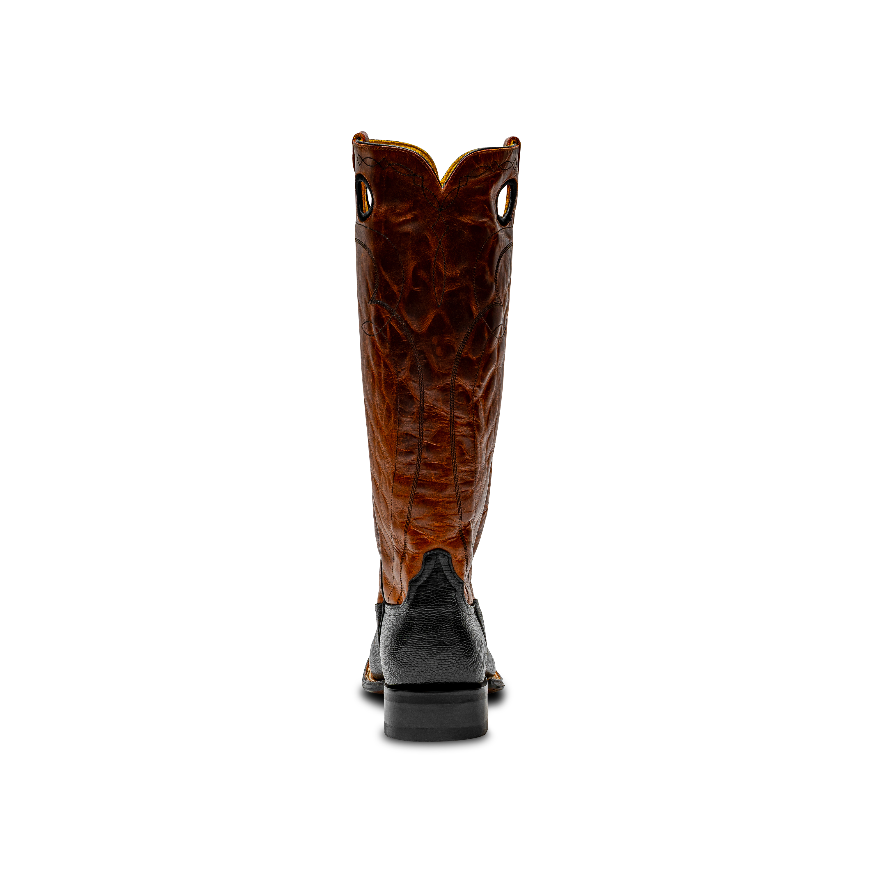 ROD PATRICK BLACK SMOOTH OSTRICH (B)