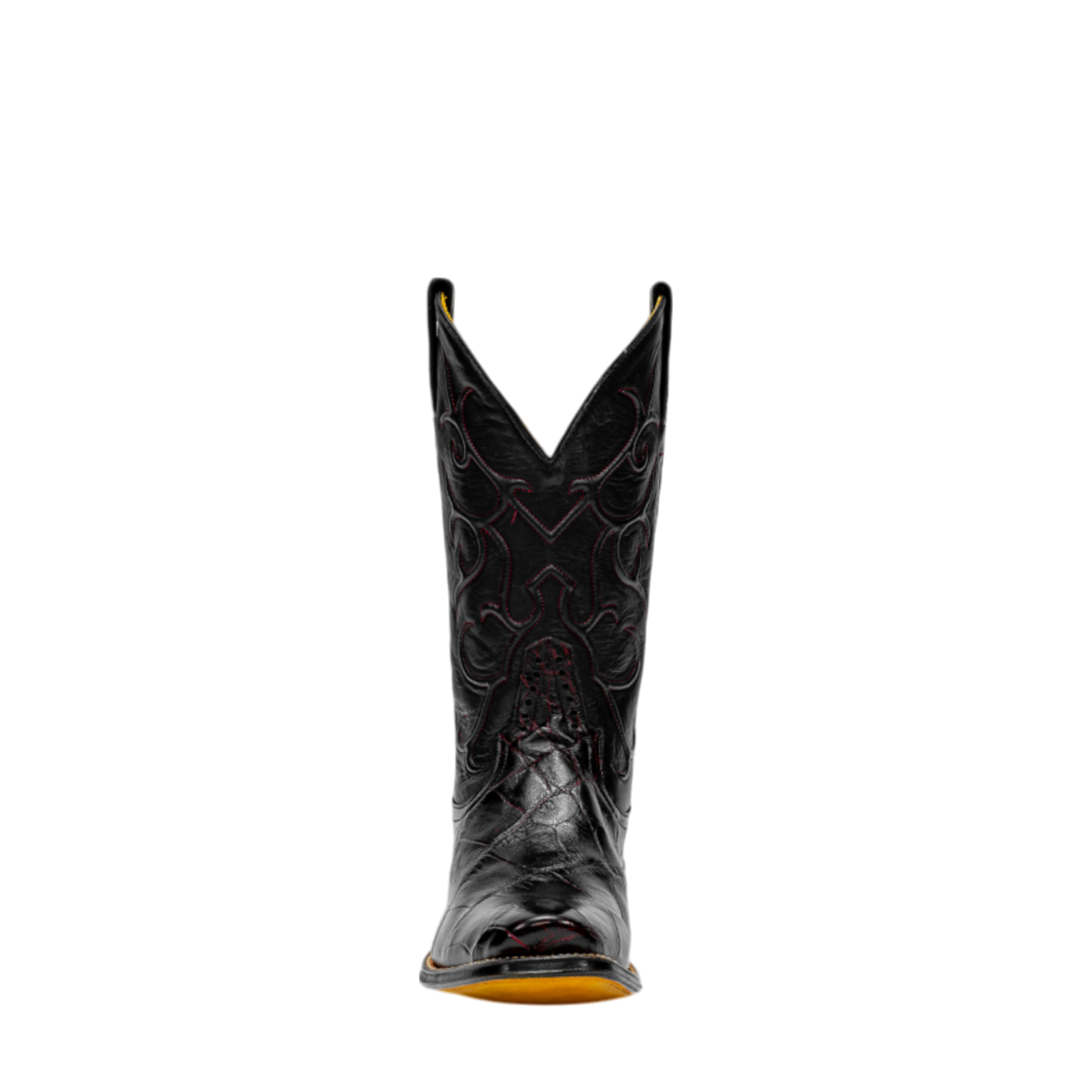 Rod Patrick BLACK CHERRY WILD AMERICAN ALLIGATOR BIAS CUT (D)