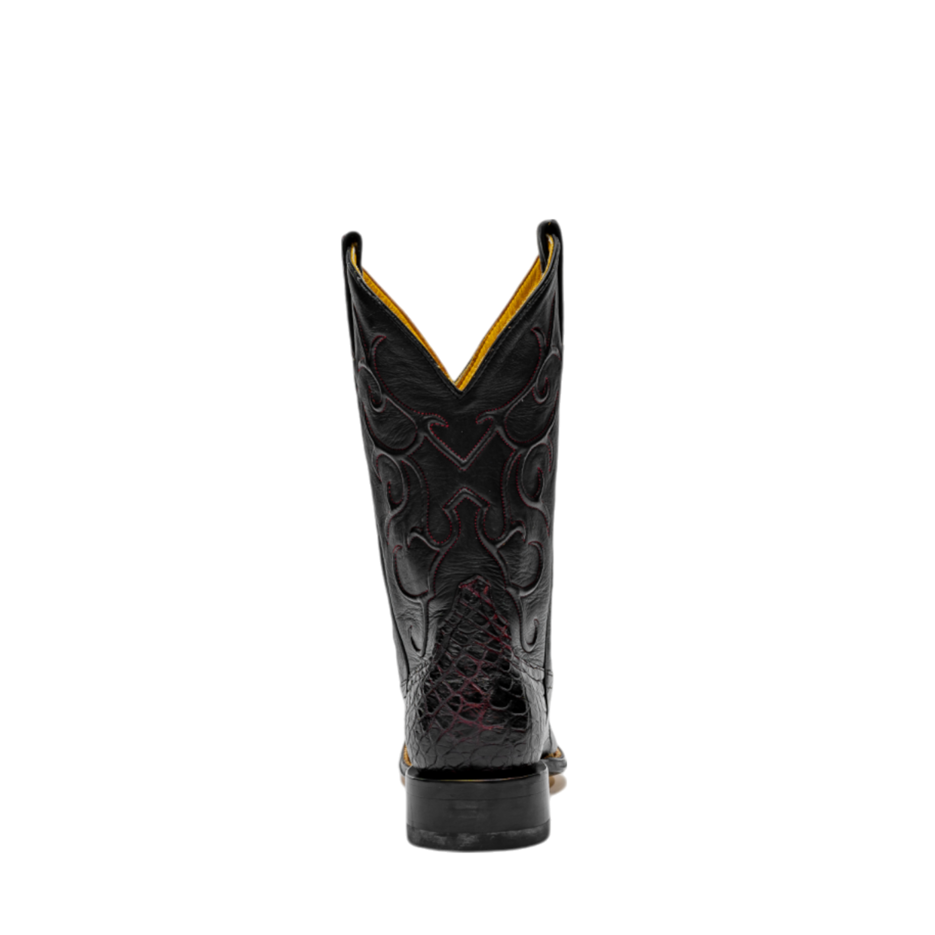Rod Patrick BLACK CHERRY WILD AMERICAN ALLIGATOR BIAS CUT (D)