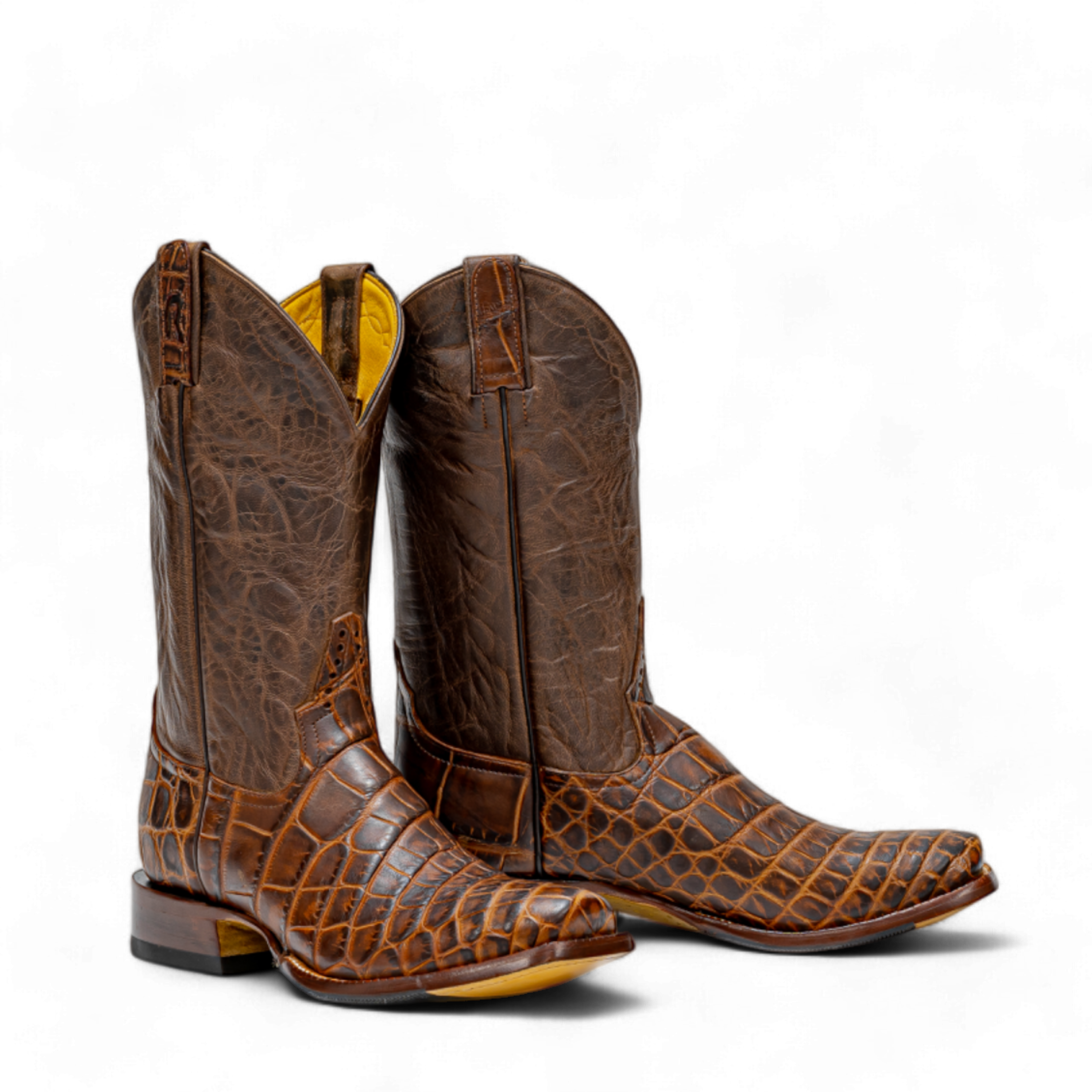 ROD PATRICK BOURBON SEMI MATTE WILD AMERICAN ALLIGATOR (D)