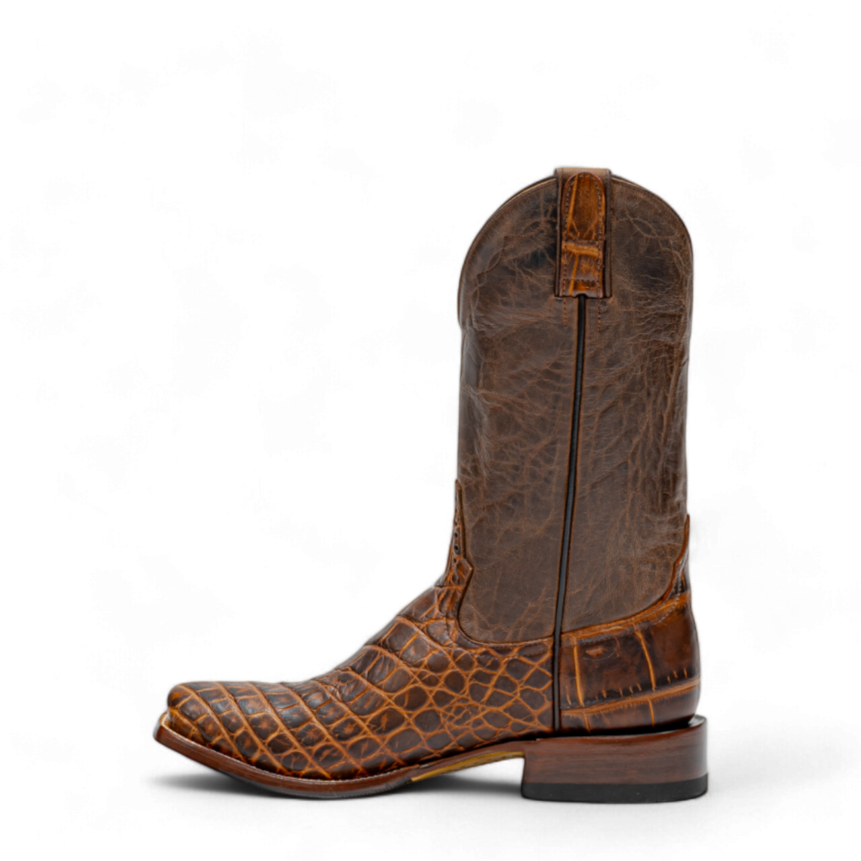 ROD PATRICK BOURBON SEMI MATTE WILD AMERICAN ALLIGATOR (D)