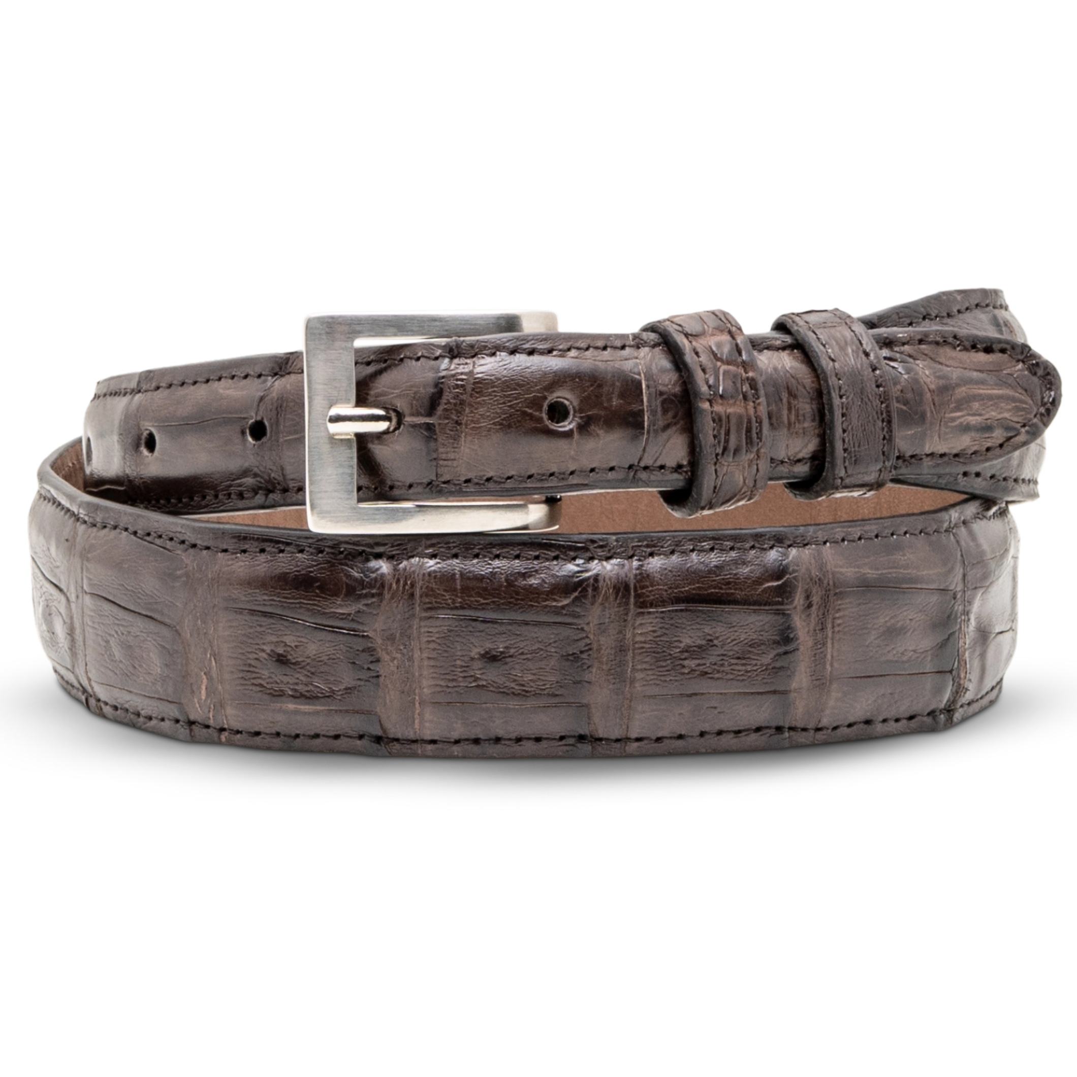 Rod Patrick Belt 1.25 Taper - Brown Fuscus Caiman