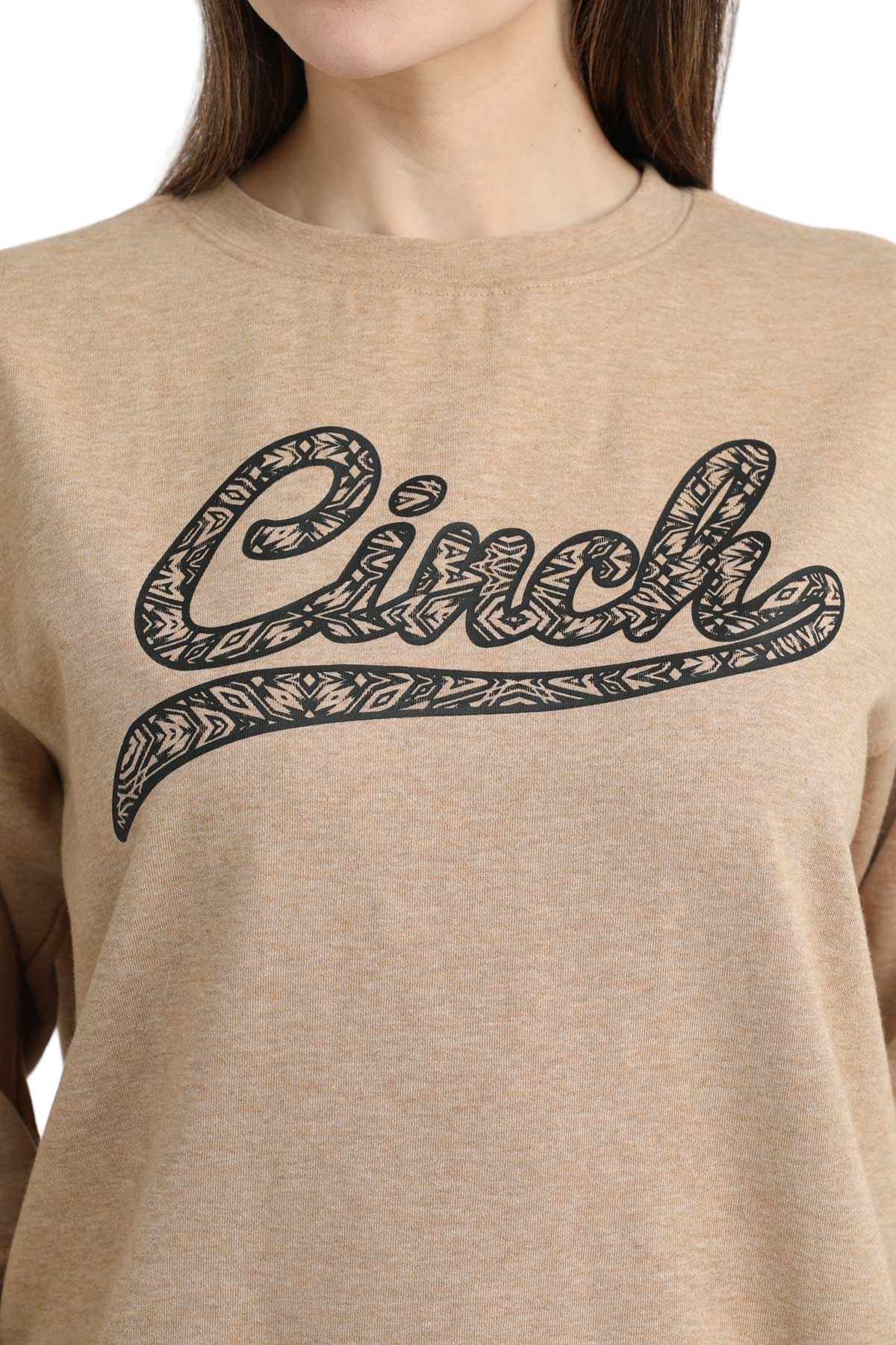 CINCH LADIES SWEATSHIRT - BROWN