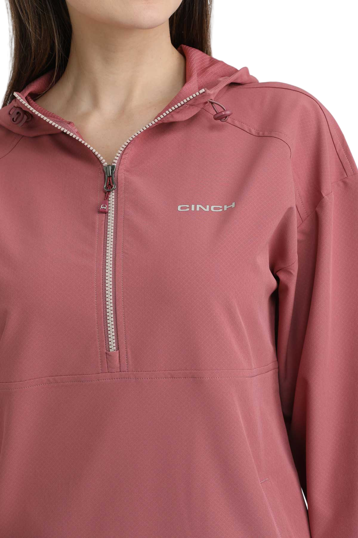 CINCH WOMENS 1/2 ZIP PULLOVER - PINK