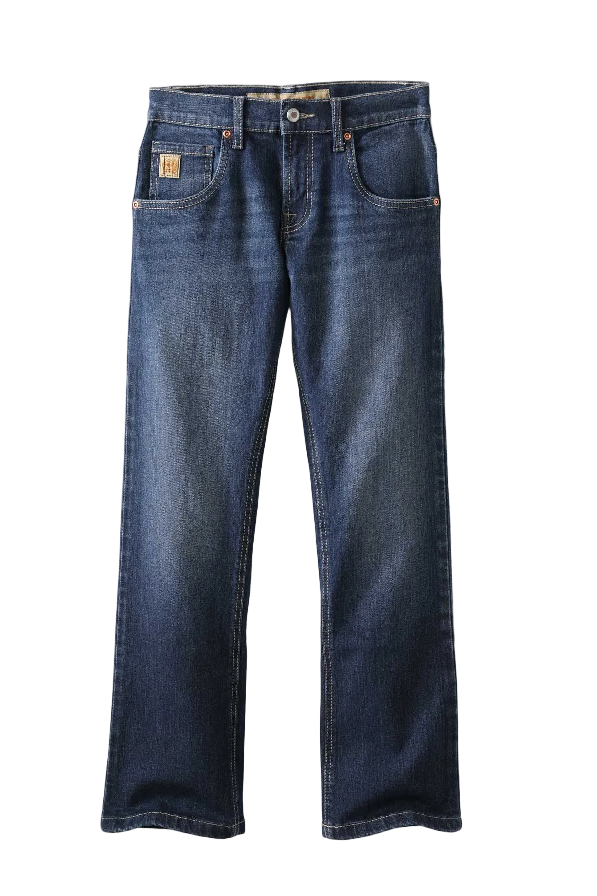 Pair of blue jeans on a transparent background
