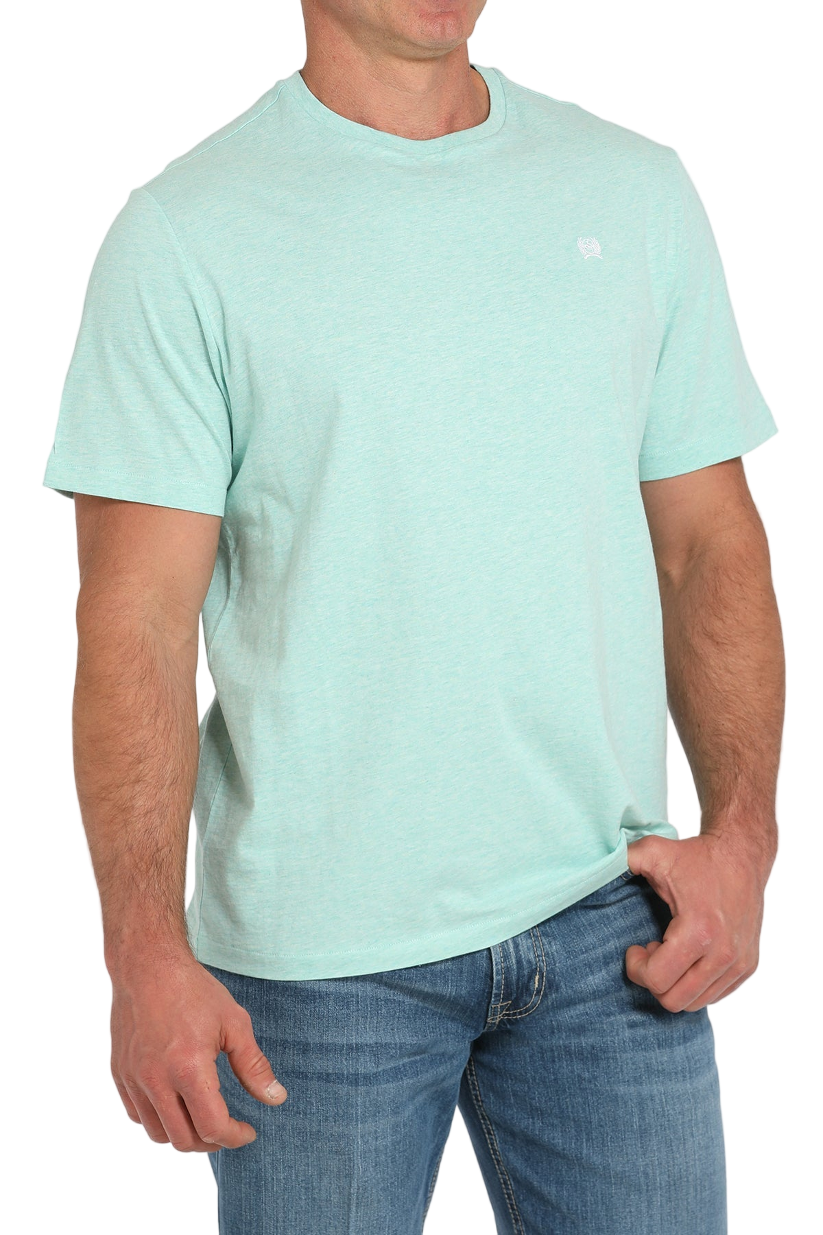CINCH MEN'S LOGO T-SHIRT - TURQUOISE