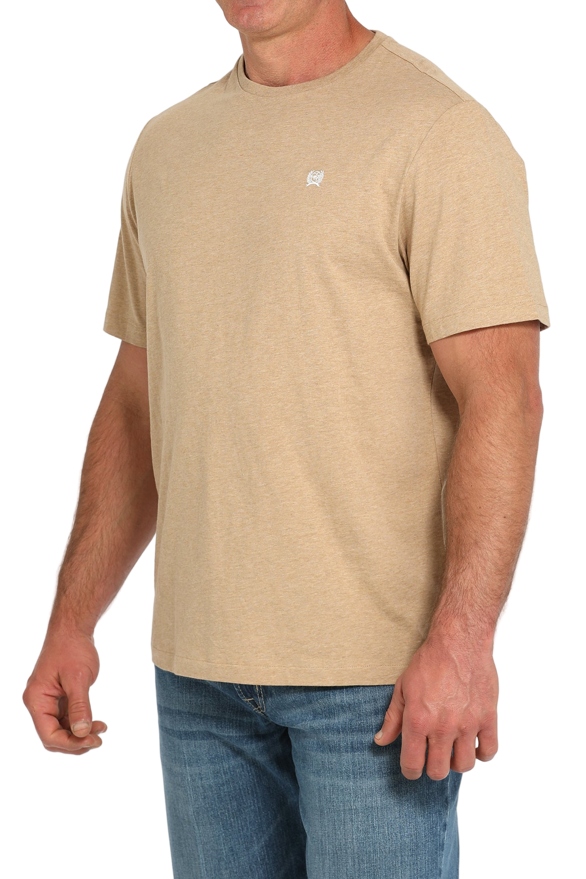 CINCH MEN'S LOGO T-SHIRT - KHAKI**FINAL SALE**