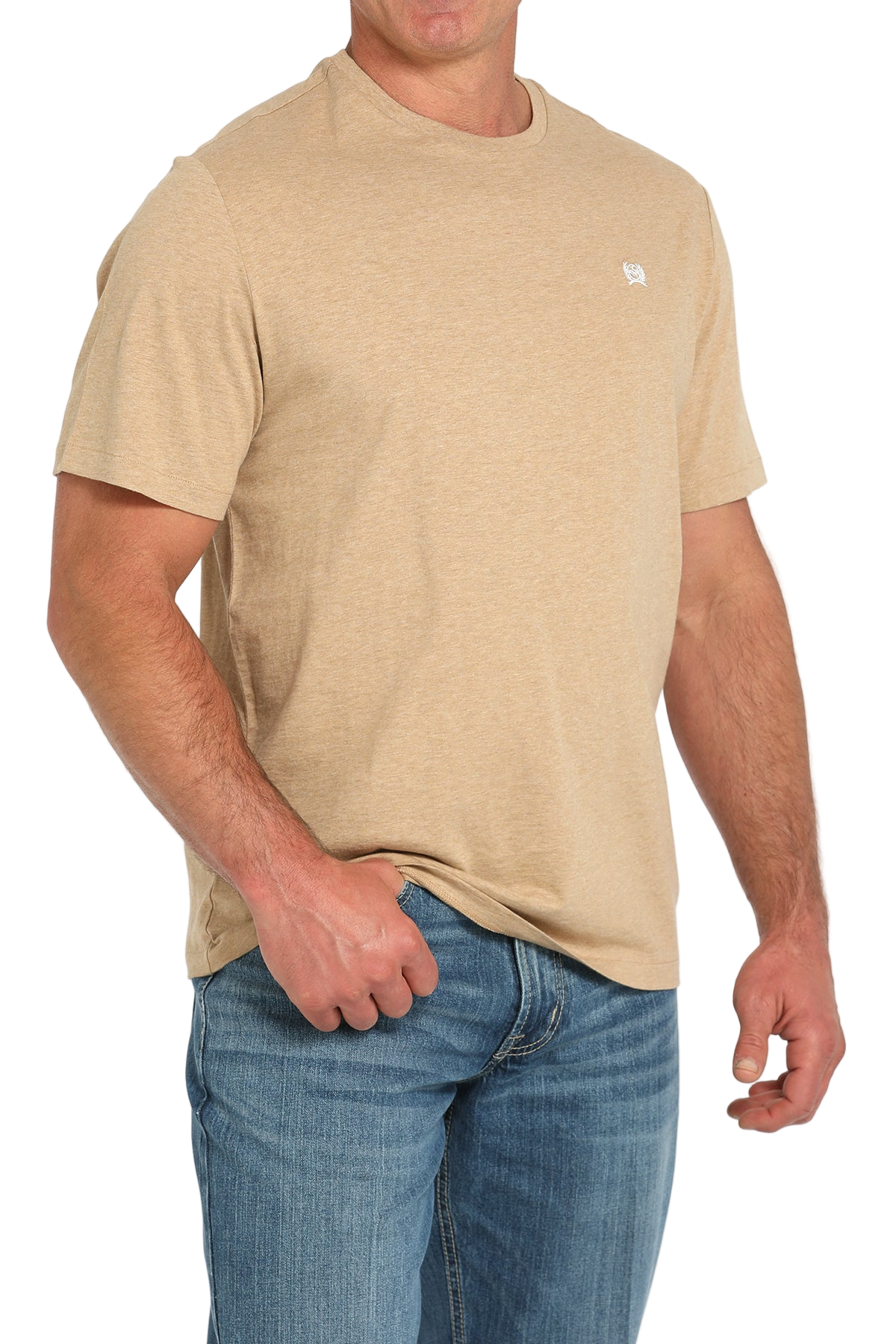 CINCH MEN'S LOGO T-SHIRT - KHAKI**FINAL SALE**
