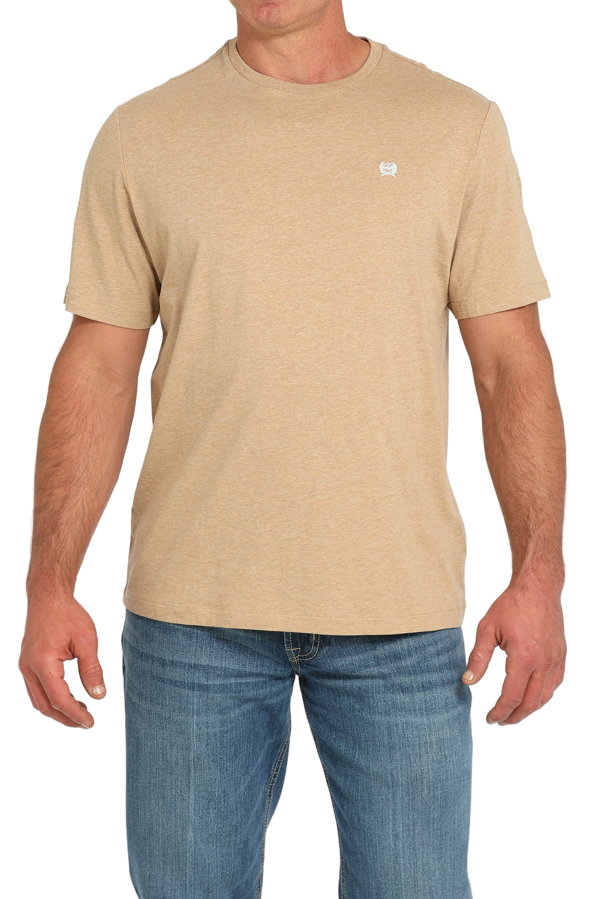 CINCH MEN'S LOGO T-SHIRT - KHAKI**FINAL SALE**