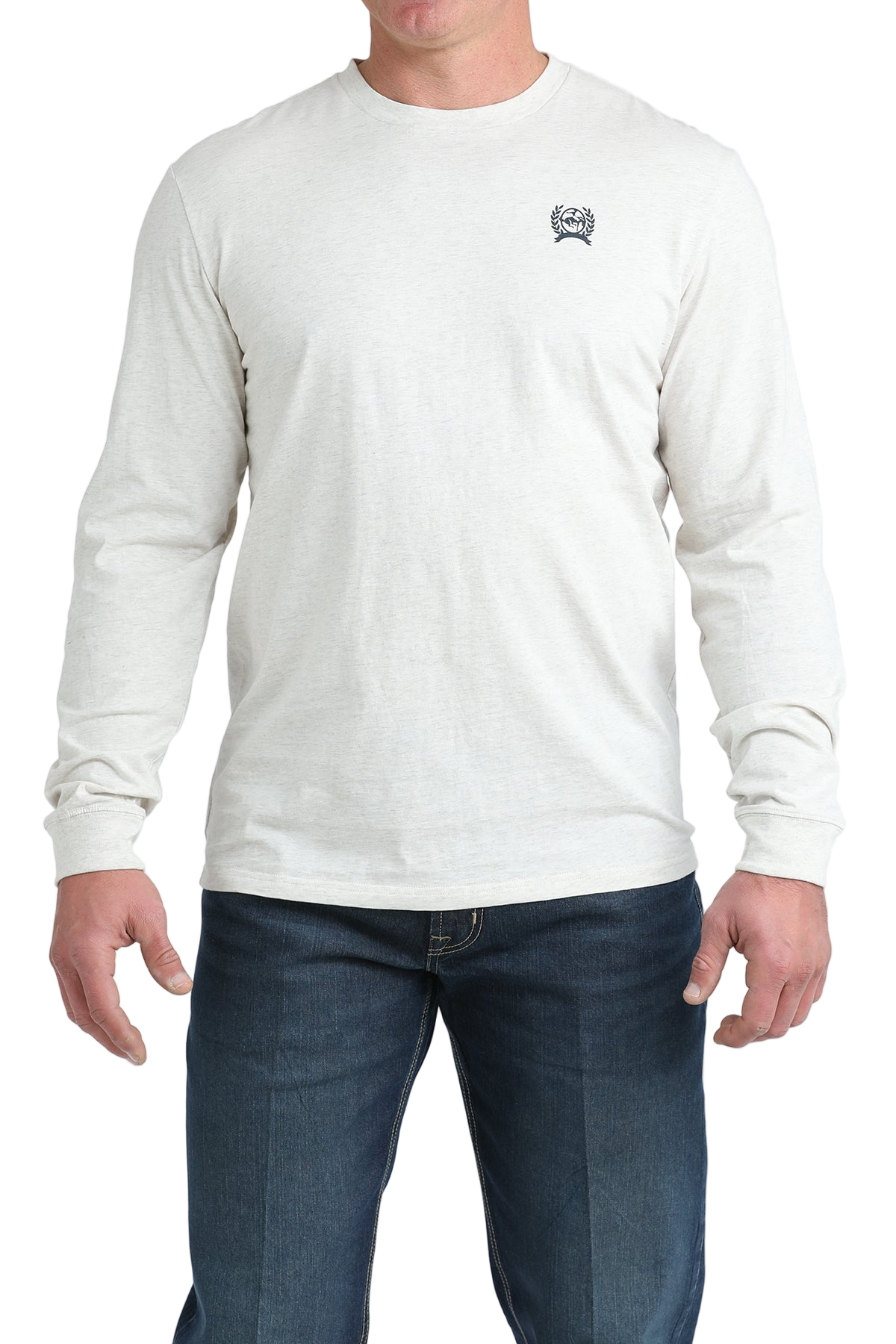 CINCH MEN'S LONG SLEEVE T-SHIRT - WHITE