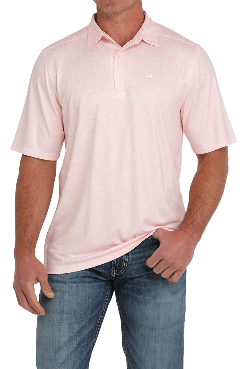 CINCH MEN'S ARENAFLEX POLO - PINK
