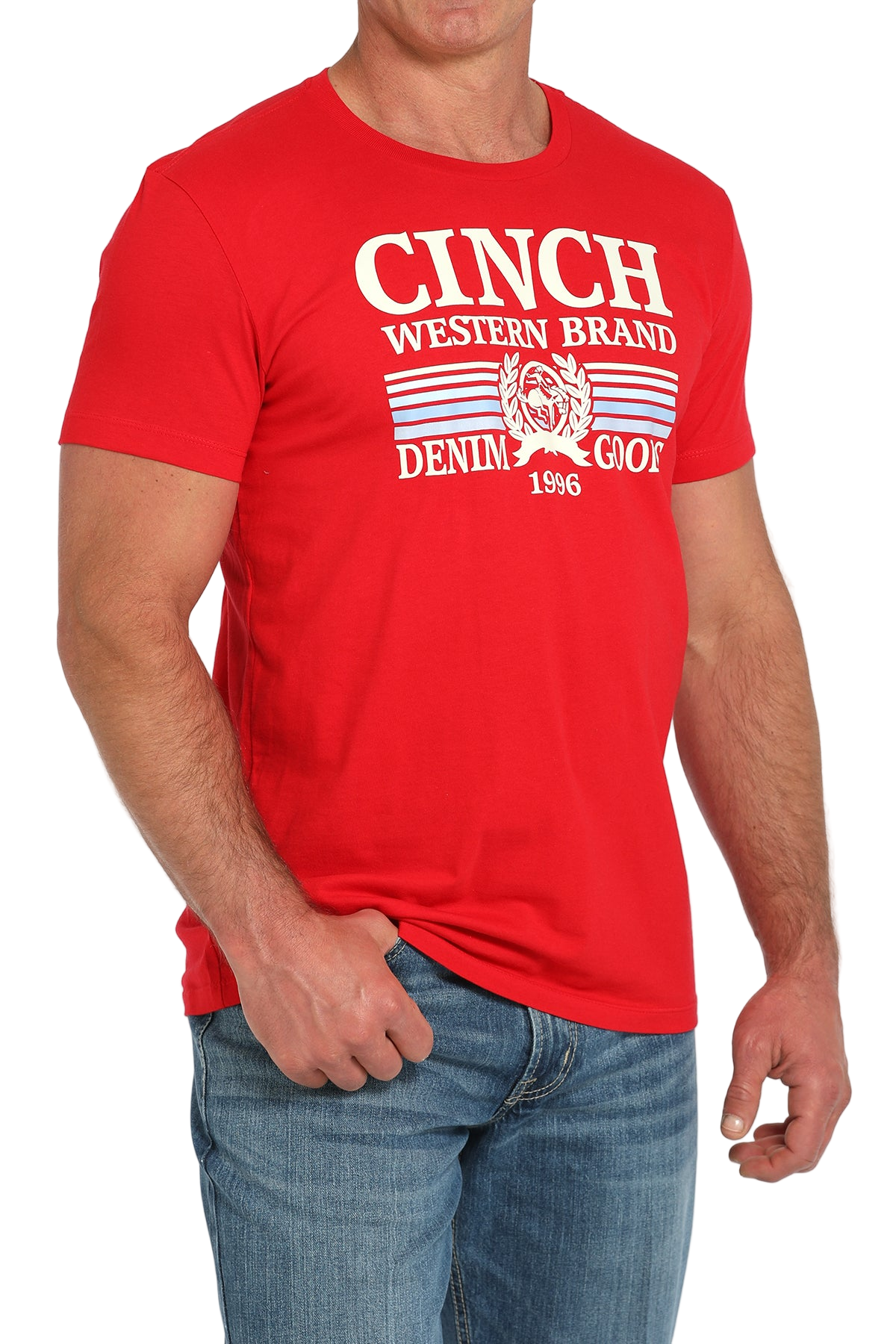 CINCH MEN'S GRAPHIC T-SHIRT - RED